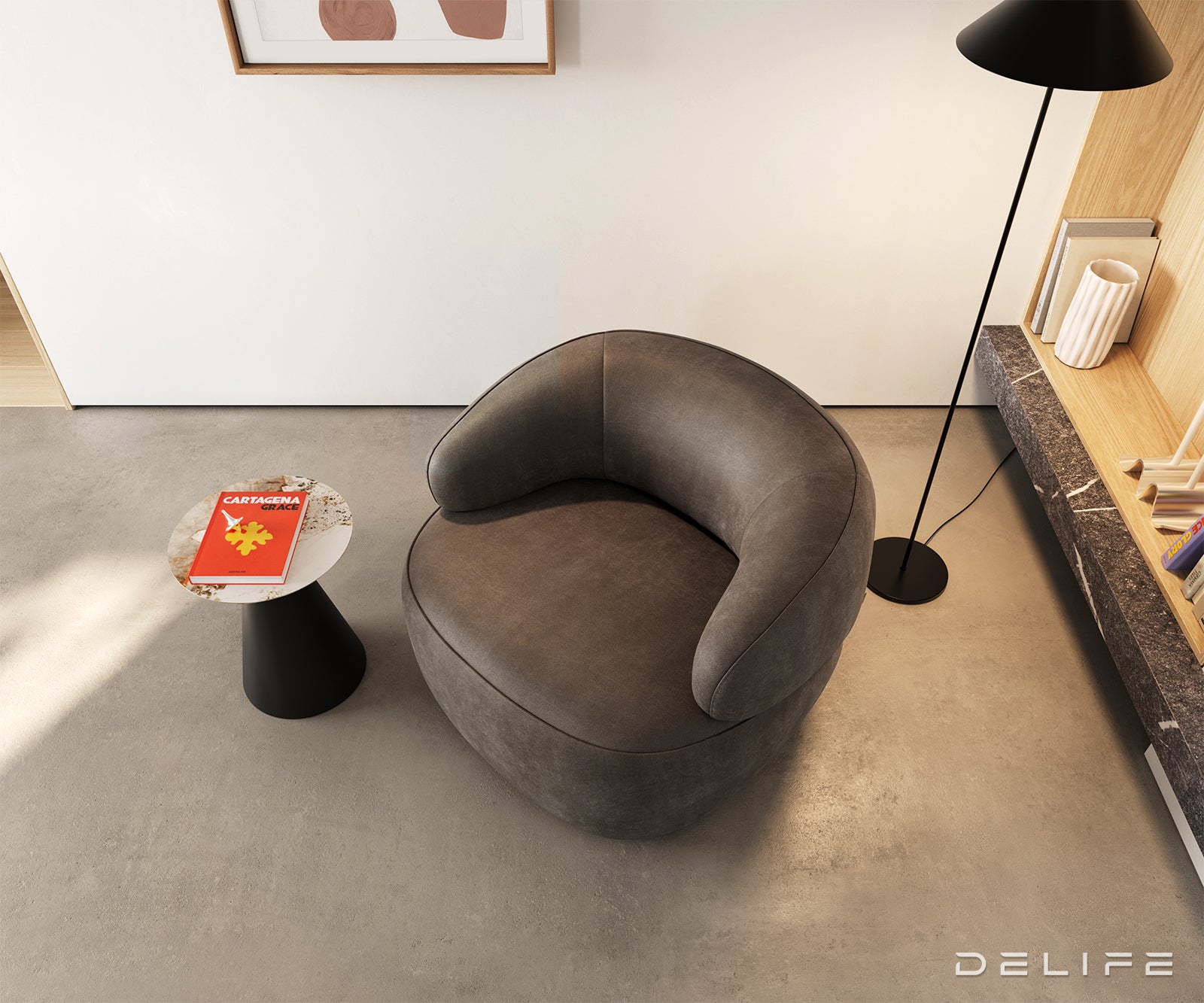 Fotelja Nova 88x88cm, Material: Mikrofibra