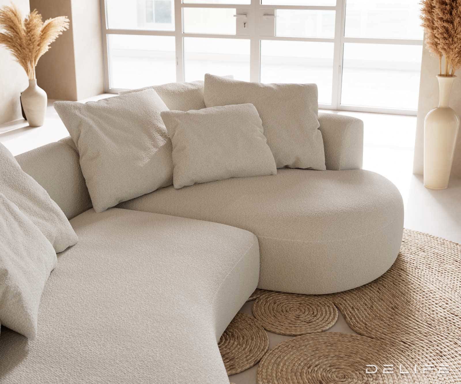 Sedežna garnitura Edina 328x166cm, Material: bukle