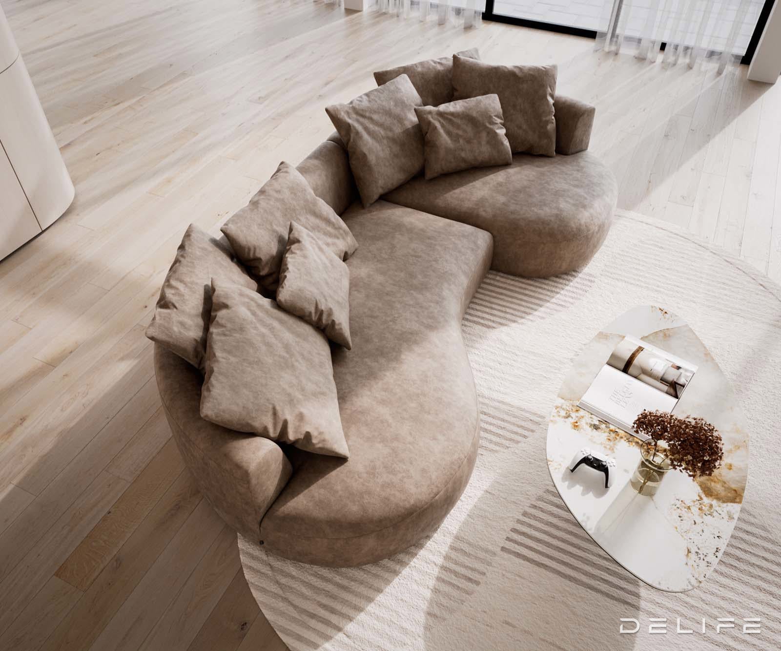 Kavč Edina 328x166cm, Material: Mikrofibra