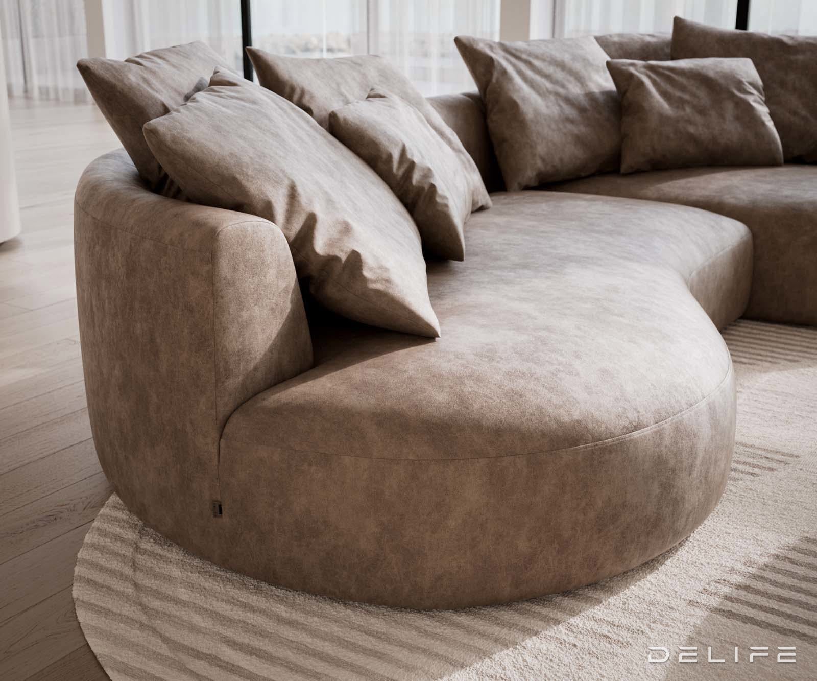 Kavč Edina 328x166cm, Material: Mikrofibra