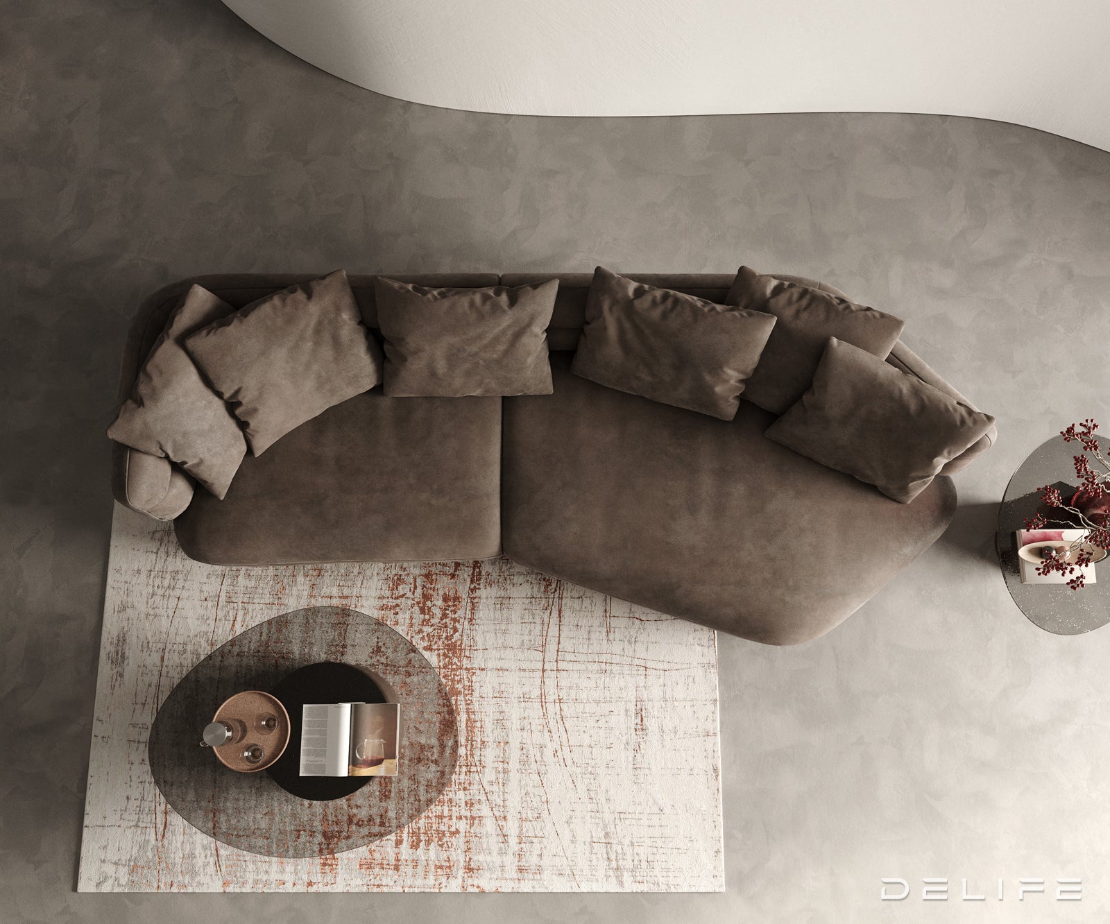 Kavč Roya 320x138cm, Material: Mikrofibra