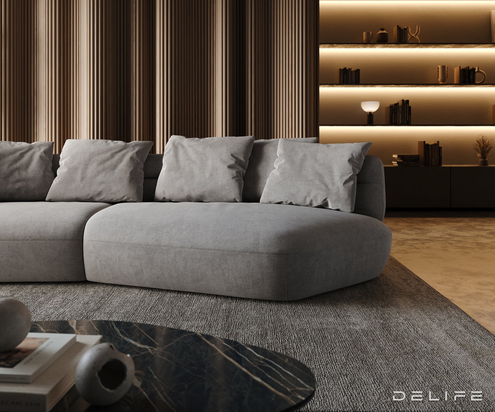 Kavč Roya 320x138cm, Material: Mikrofibra