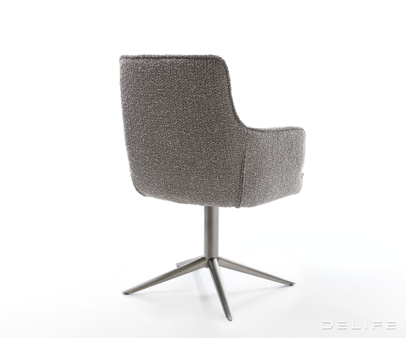 Jedilni stol Heira z naslonom za roke, material: bukle