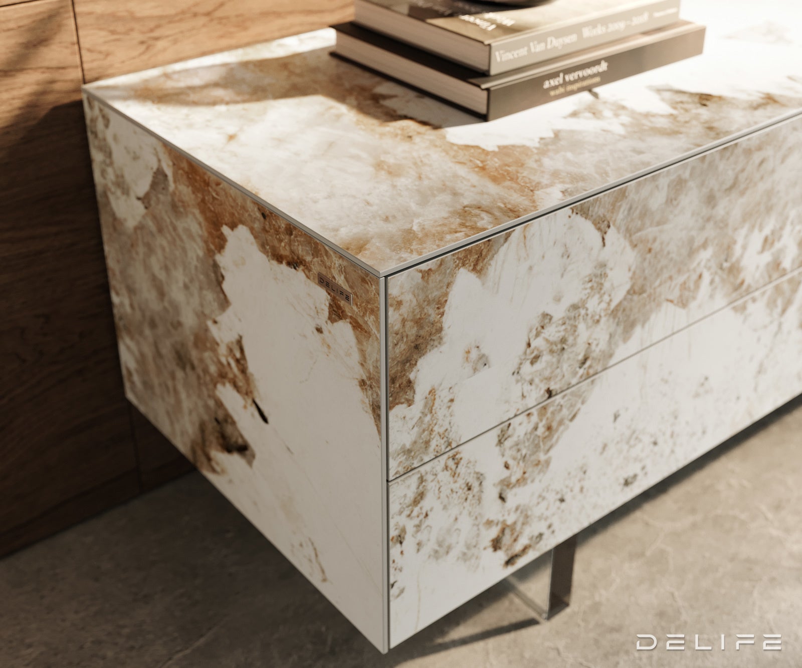 Tv komoda Cuor 180x35cm, Material: keramika Minas Melange