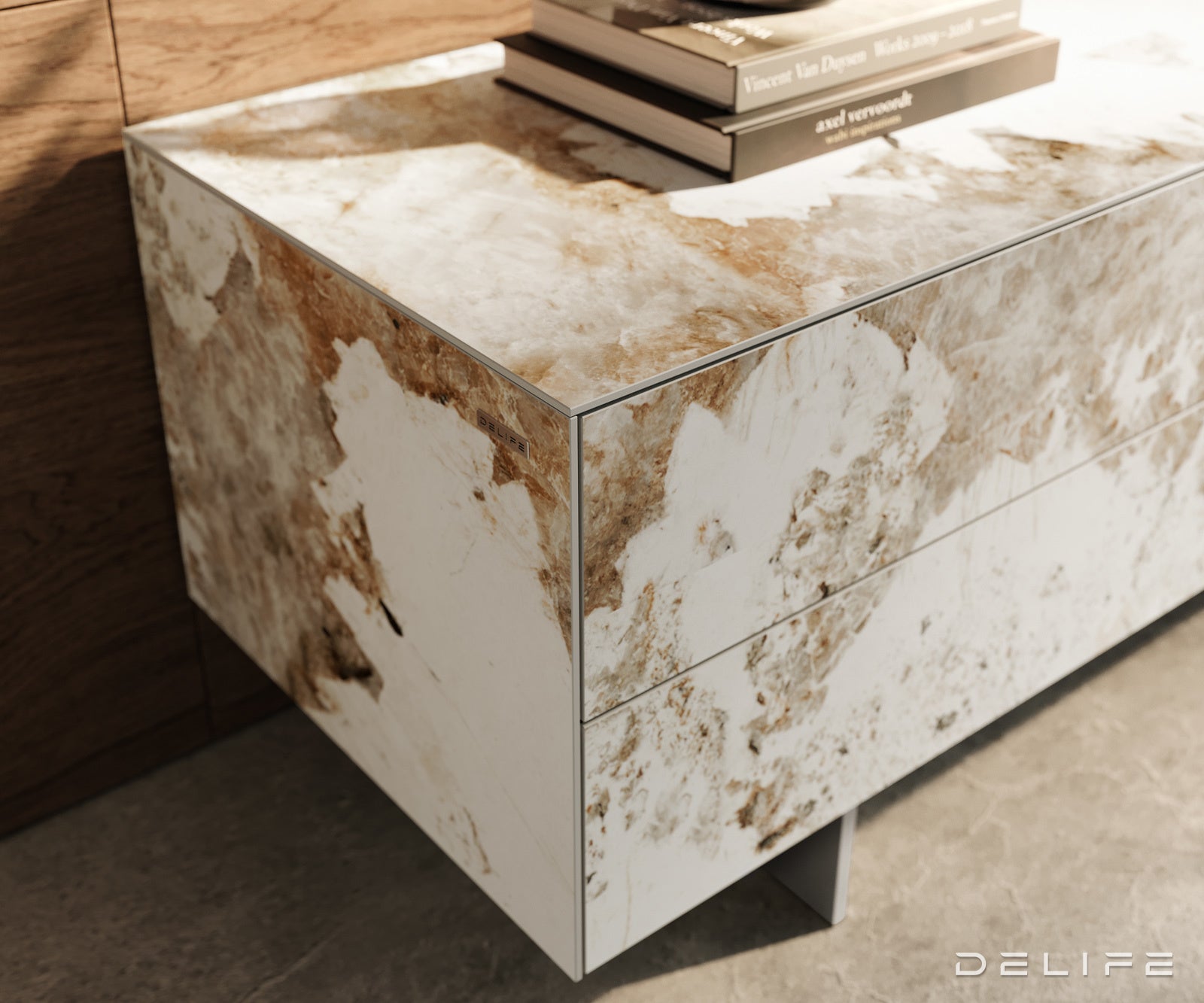 Tv komoda Cuor 180x35cm, Material: keramika Minas Melange