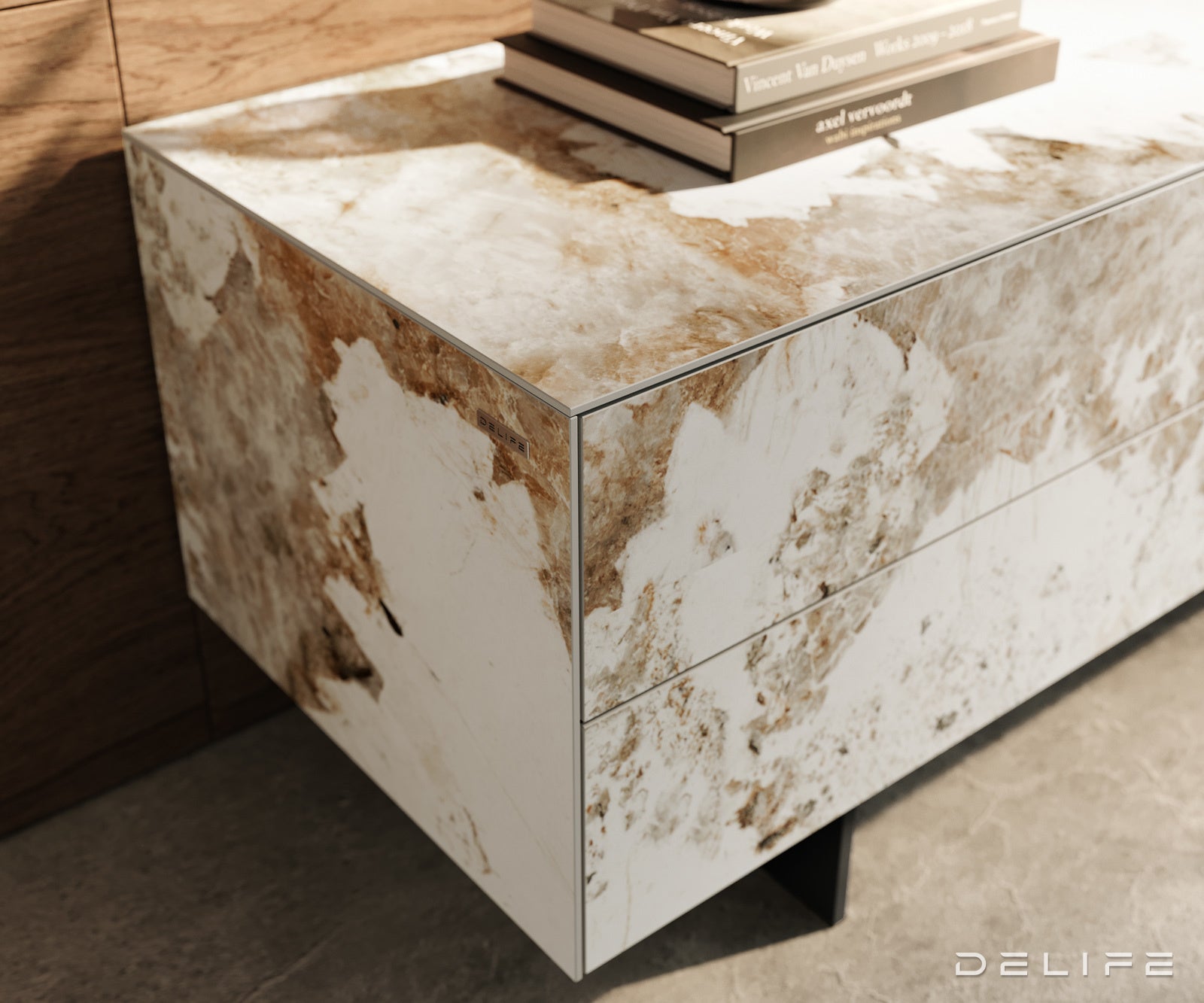 Tv komoda Cuor 180x35cm, Material: keramika Minas Melange