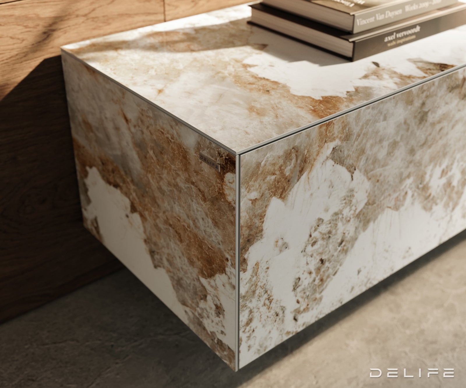 Tv komoda Cuor 220x50cm, Material: keramika Minas Melange