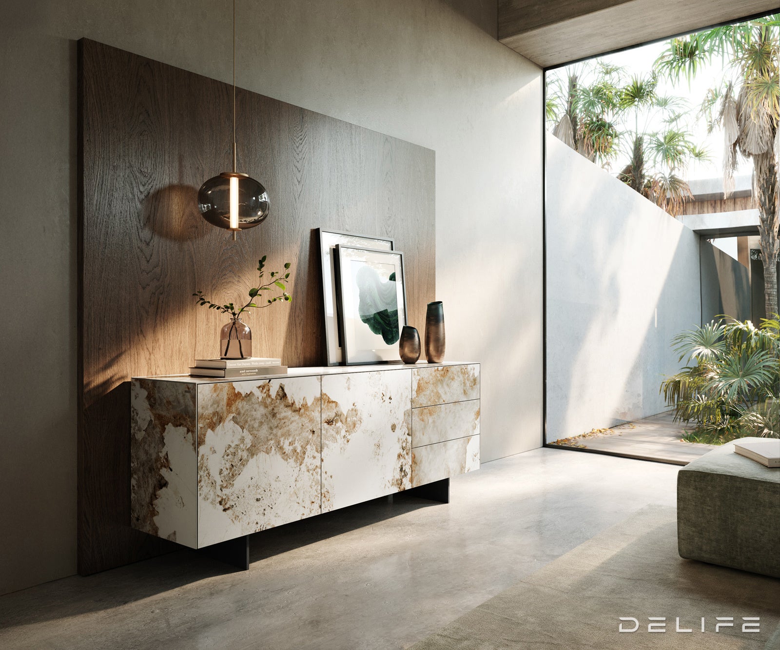 Komoda Cuor 180x75cm, Material: keramika Minas Melange