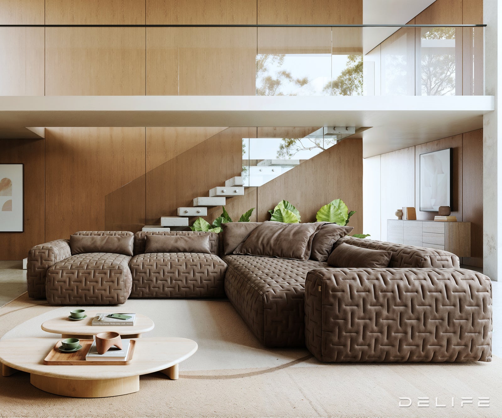 Modularna sedežna garnitura Freestyle 360x290 cm, Material: Mikrofibra