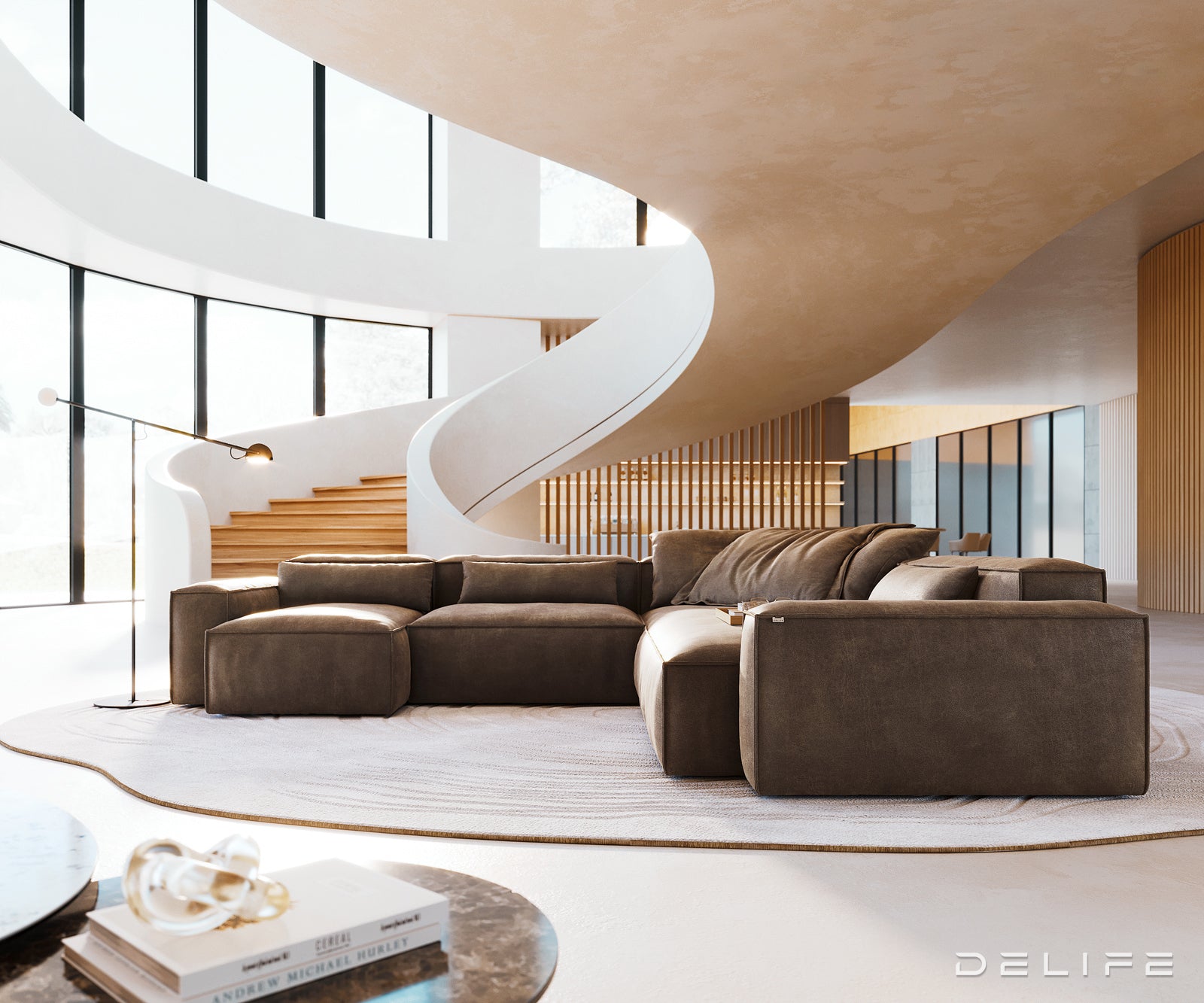 Modularna sedežna garnitura Freestyle 360x290 cm, Material: Mikrofibra