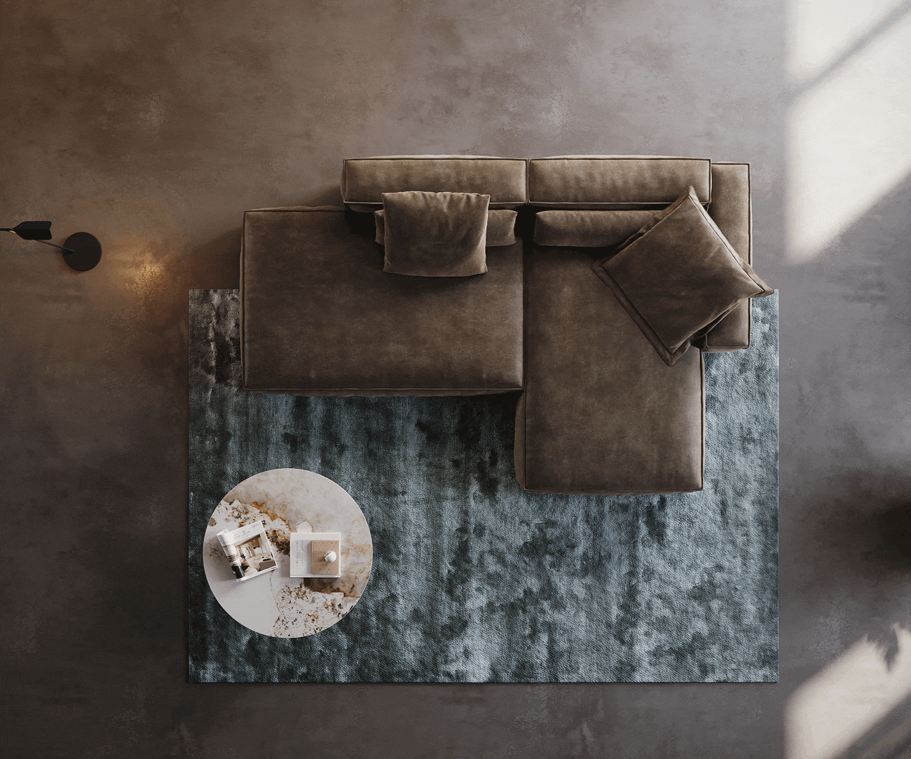 Modularna sedežna garnitura Freestyle 310x200cm, Material: Mikrofibra