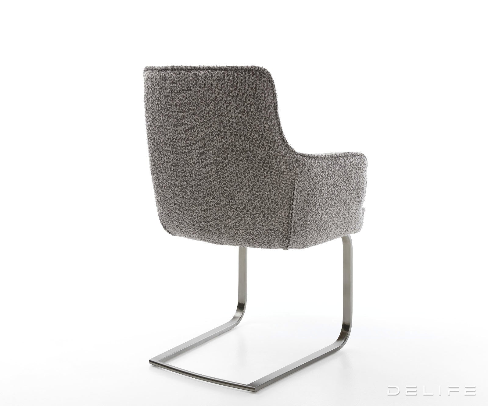 Jedilni stol Heira z naslonom za roke, material: bukle