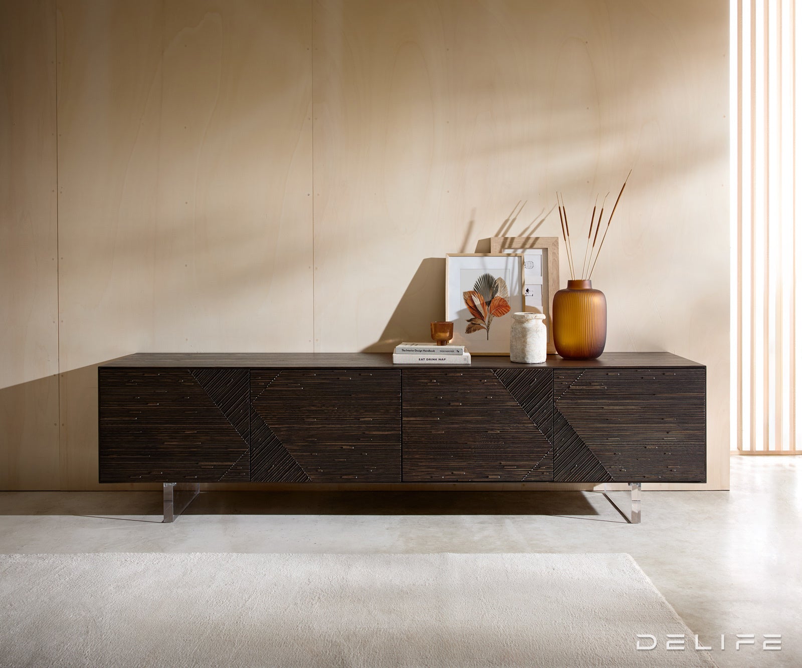 Tv komoda Tereos 220x45cm, material: jesen