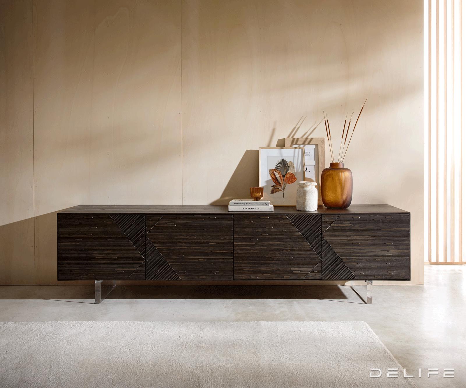 Tv komoda Tereos 220x45cm, material: jesen