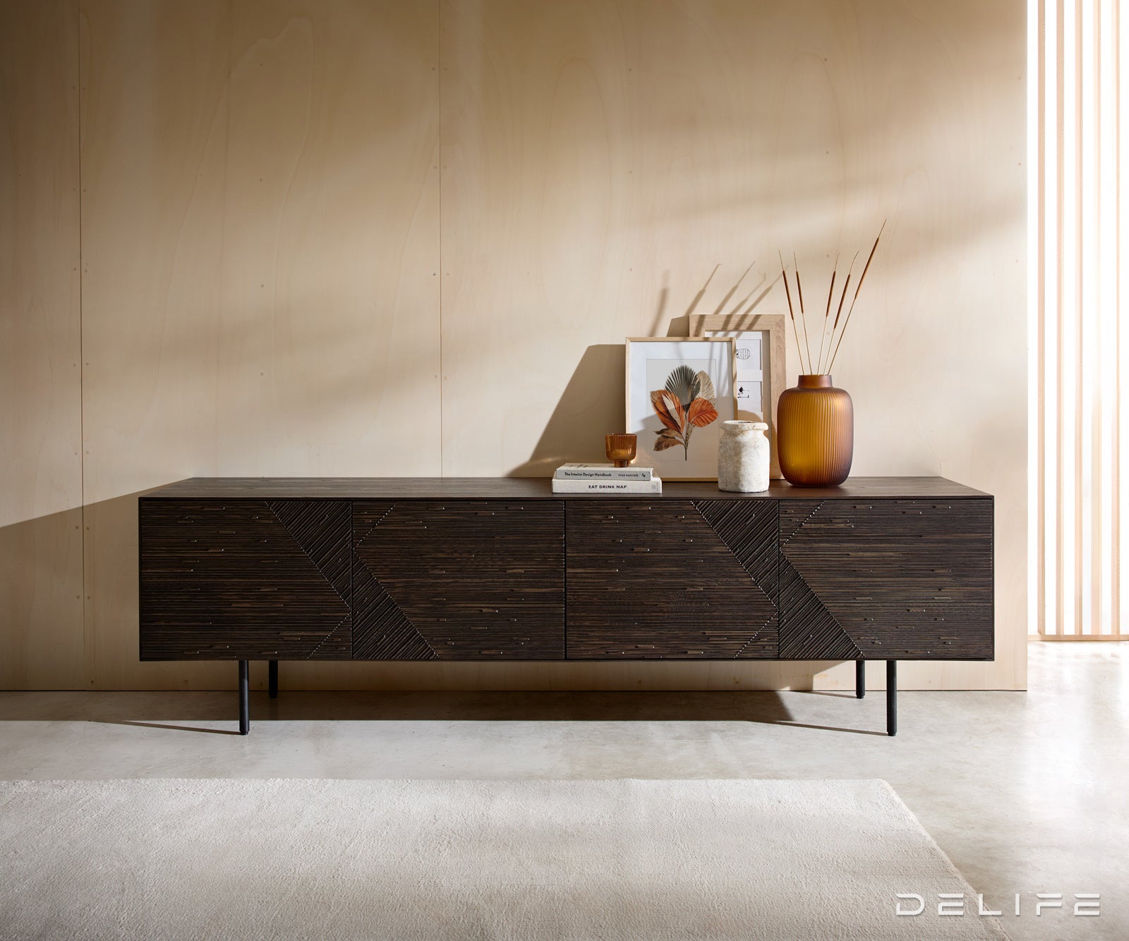 Tv komoda Tereos 220x45cm, material: jesen