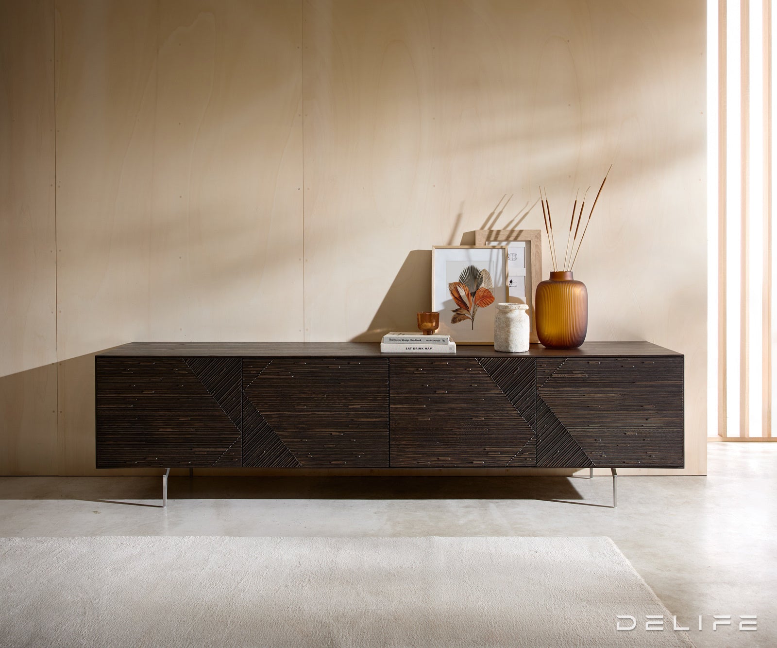 Tv komoda Tereos 220x45cm, material: jesen