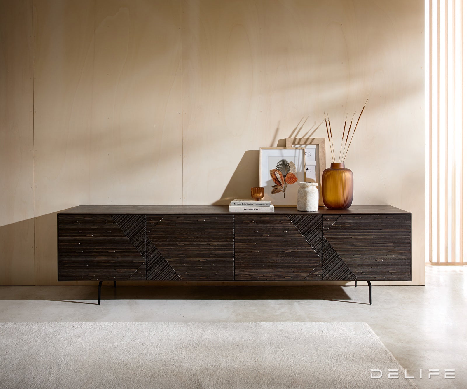 Tv komoda Tereos 220x45cm, material: jesen