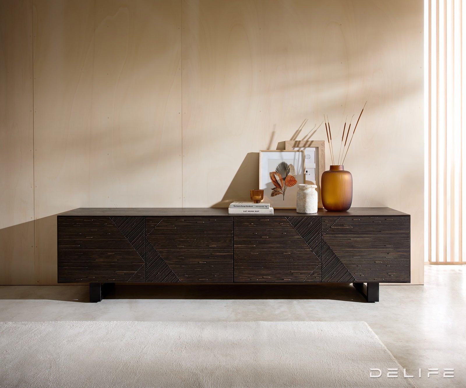 Tv komoda Tereos 220x45cm, material: jesen