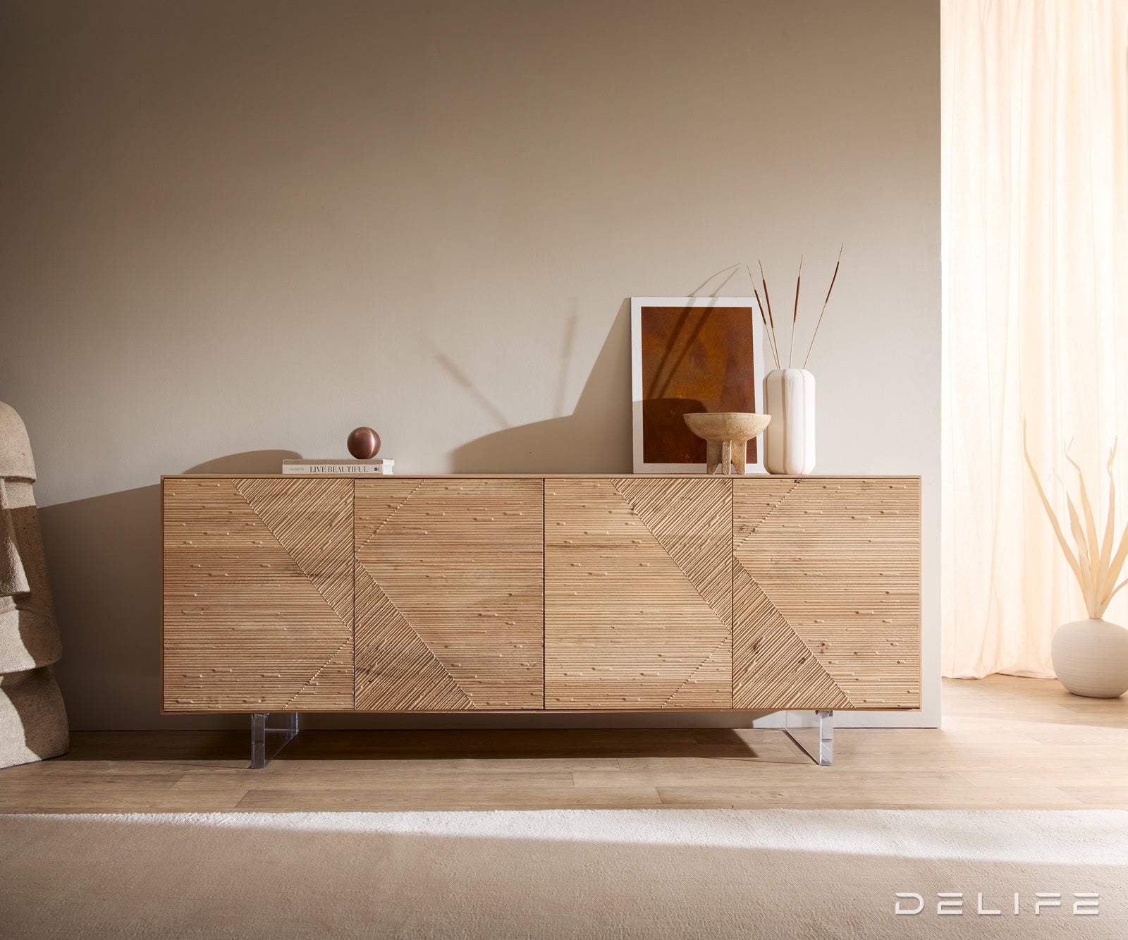 Omara Tereos 200x45 cm, Material: Hrast