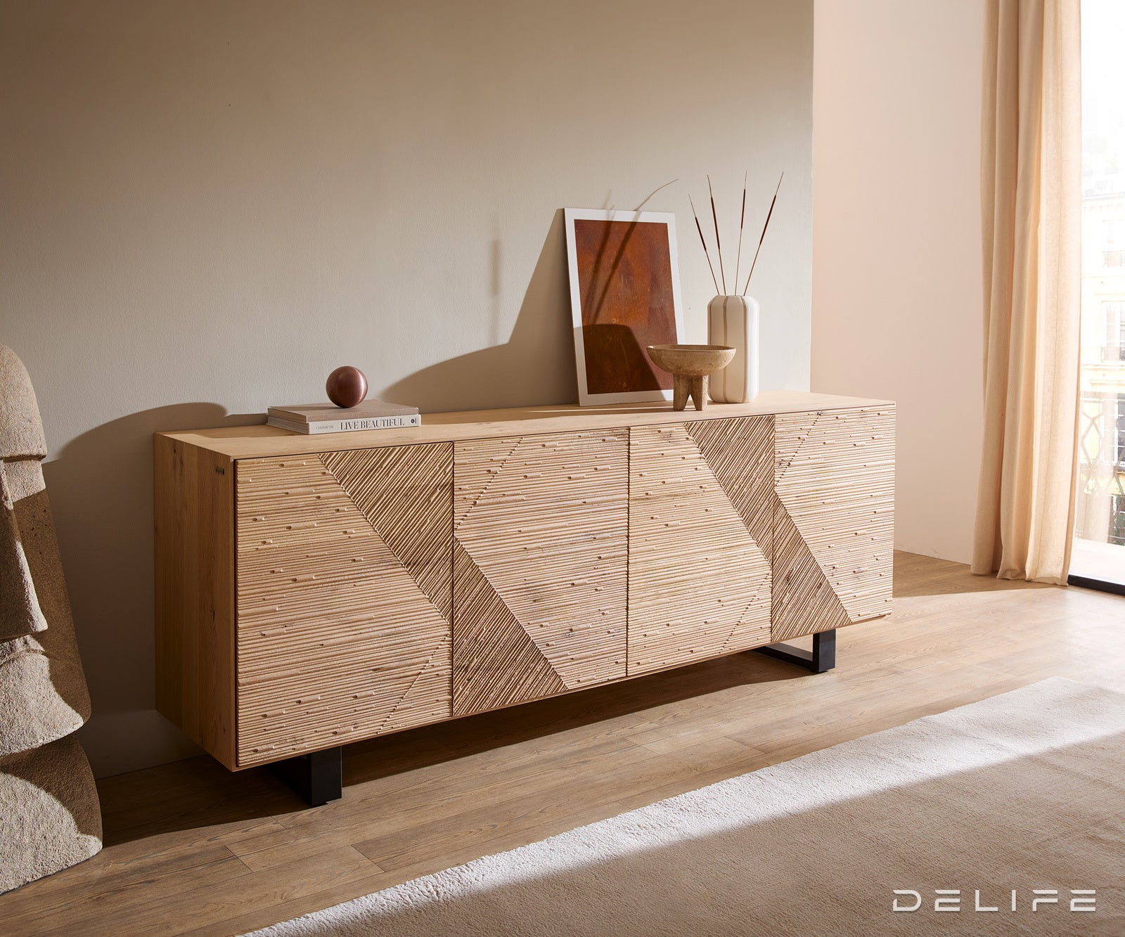 Omara Tereos 200x45 cm, Material: Hrast