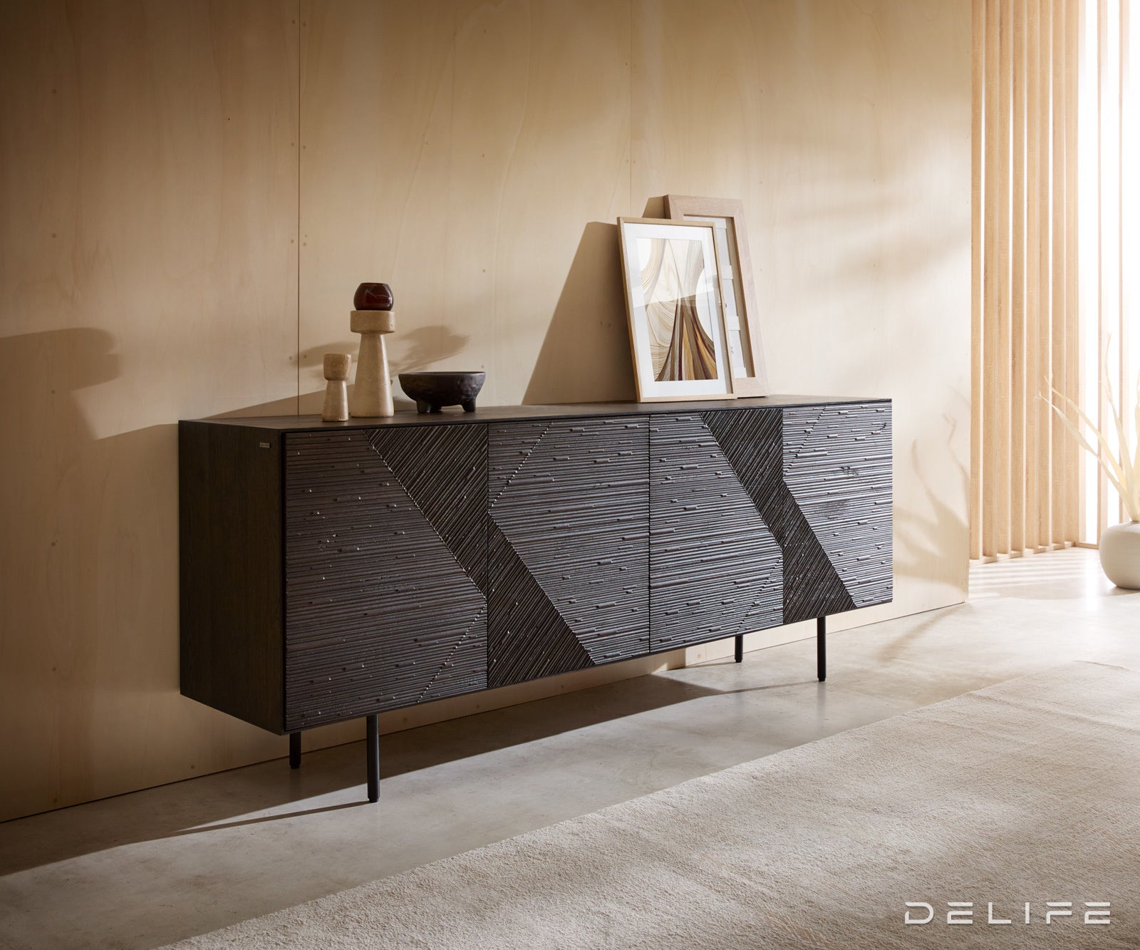 Komoda Tereos 200x45cm, Material: Jasen