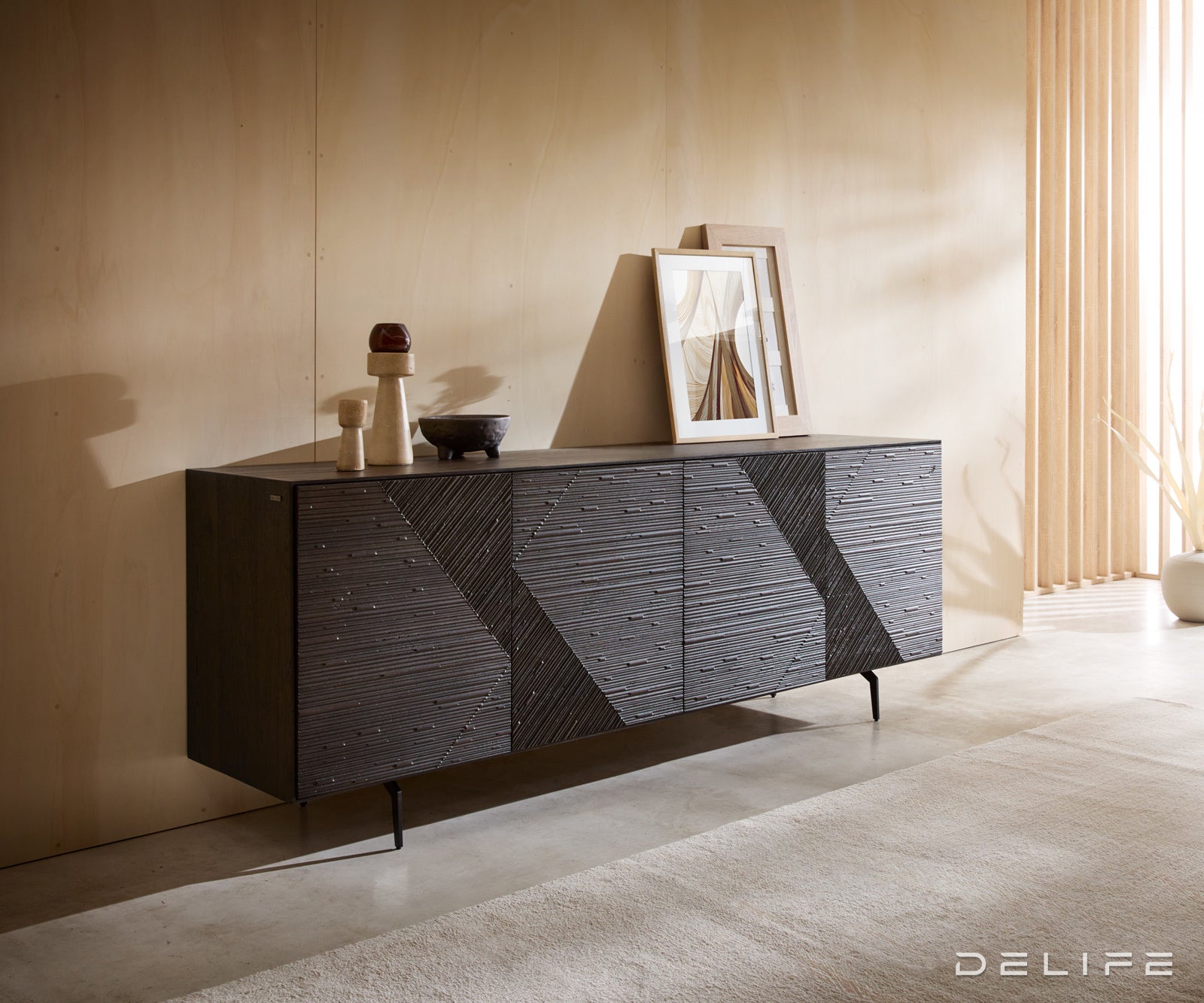 Komoda Tereos 200x45cm, Material: Jasen