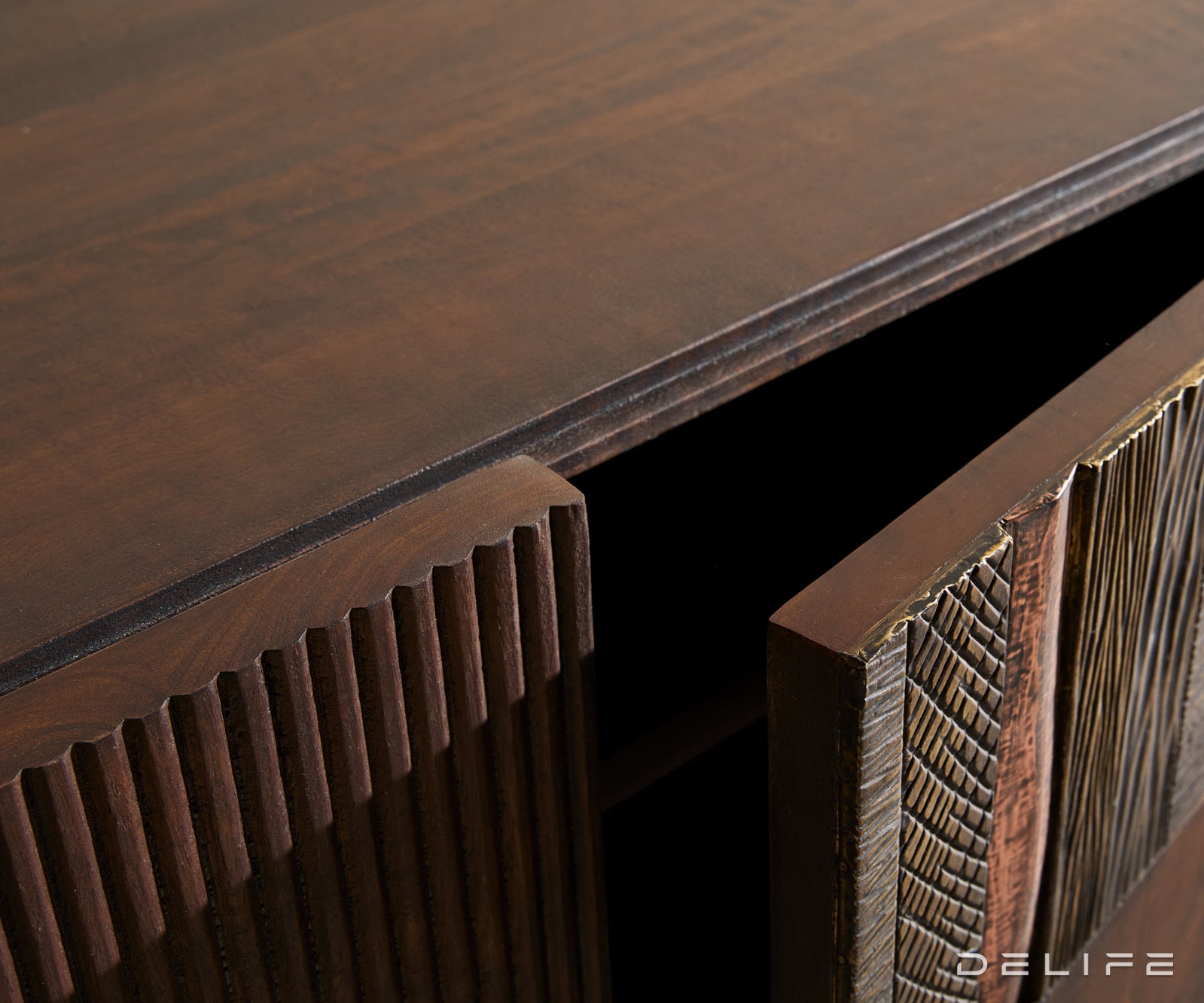 Tv komoda Imara 200x35cm, Material: Mango