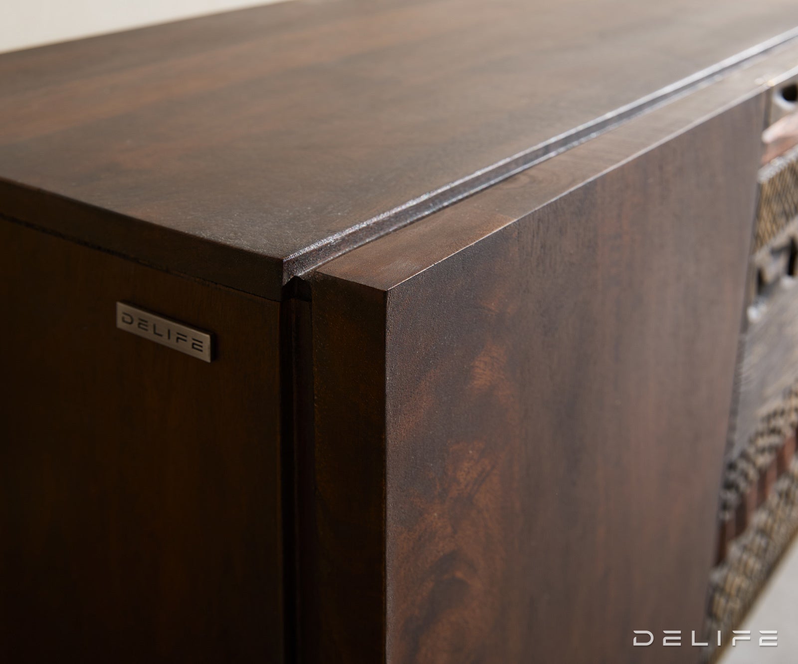 Tv komoda Imara 200x35cm, Material: Mango