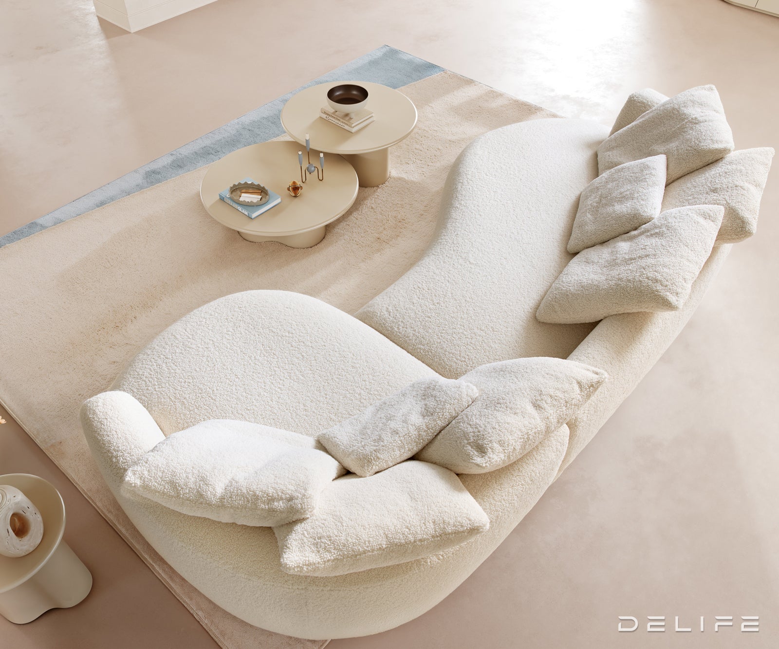 Kavč Edina 328x166cm, Material: Rebrasta tkanina