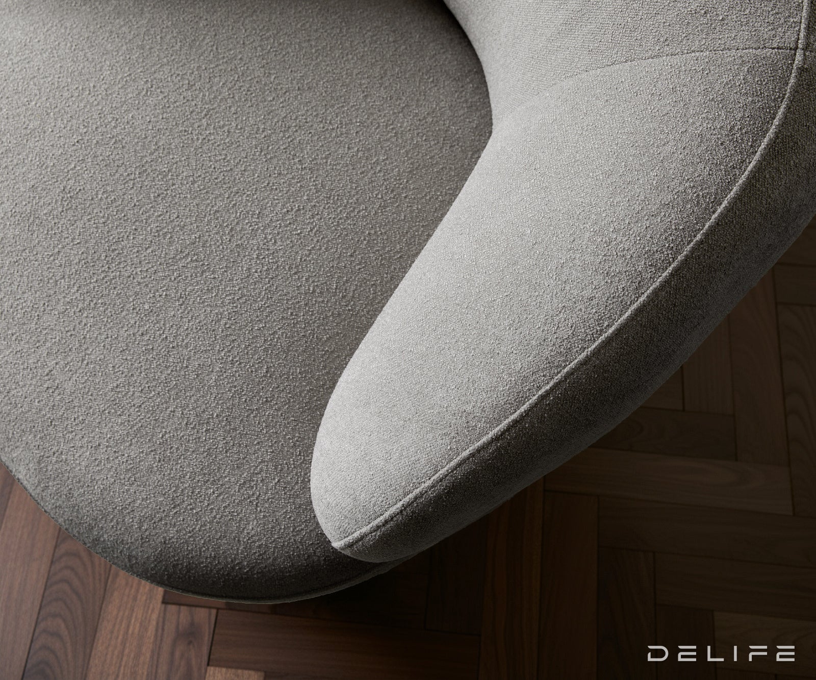 Fotelja Nova 88x88cm, Material: Strukturirana Tkanina