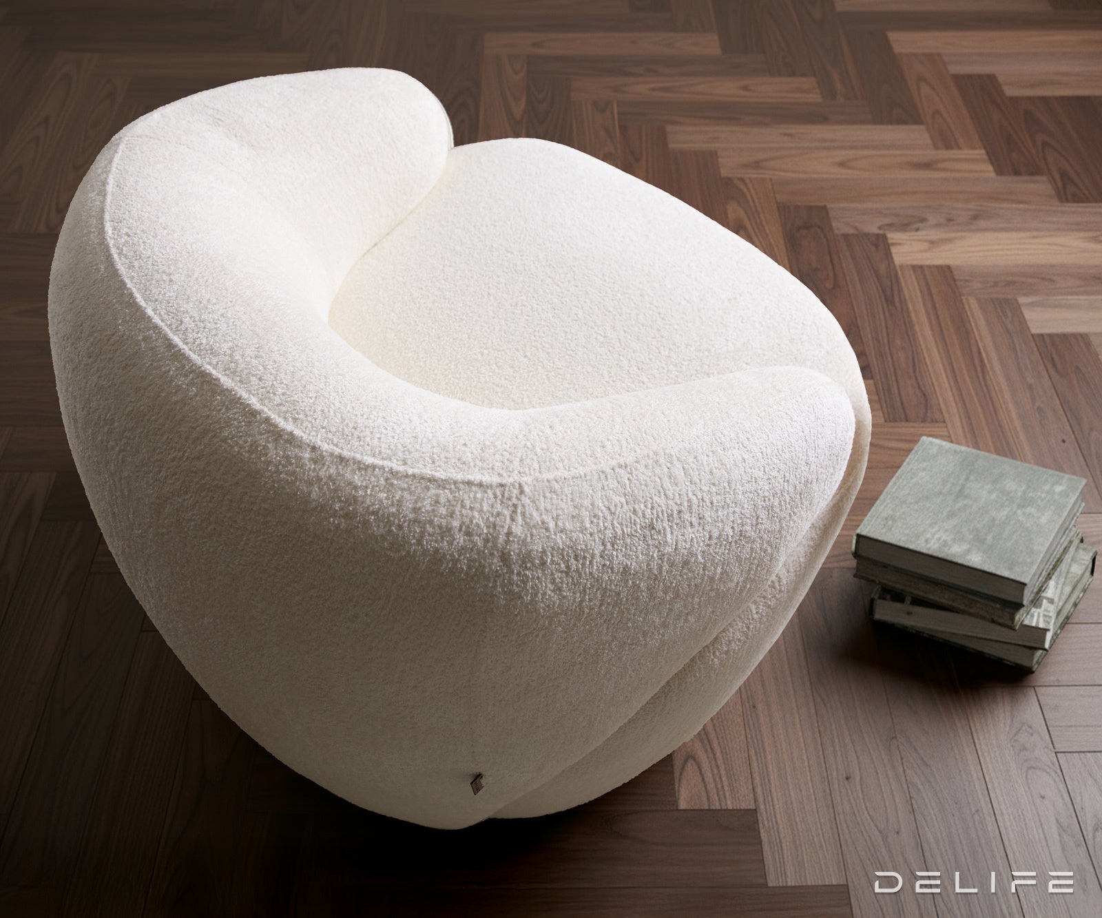 Fotelja Nova 88x88cm, Material: Boucle