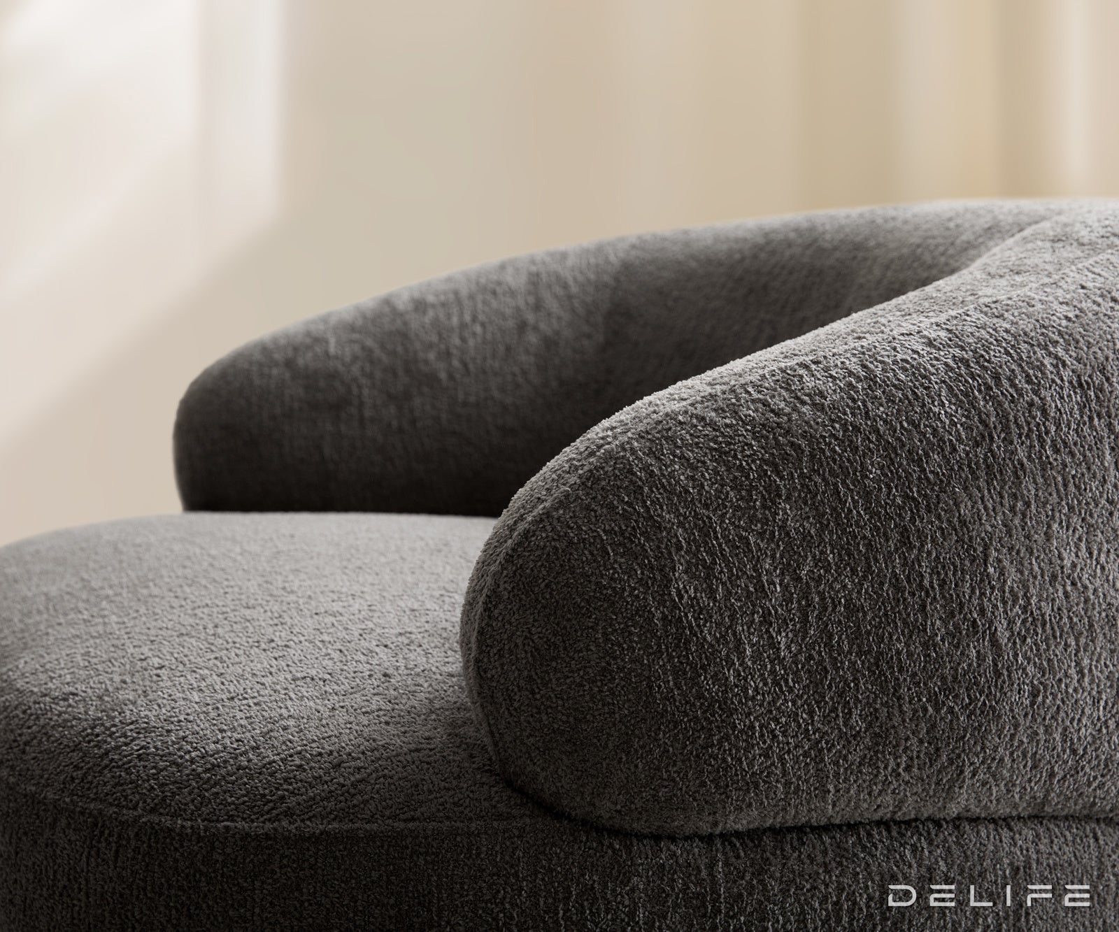 Fotelja Nova 88x88cm, Material: Boucle