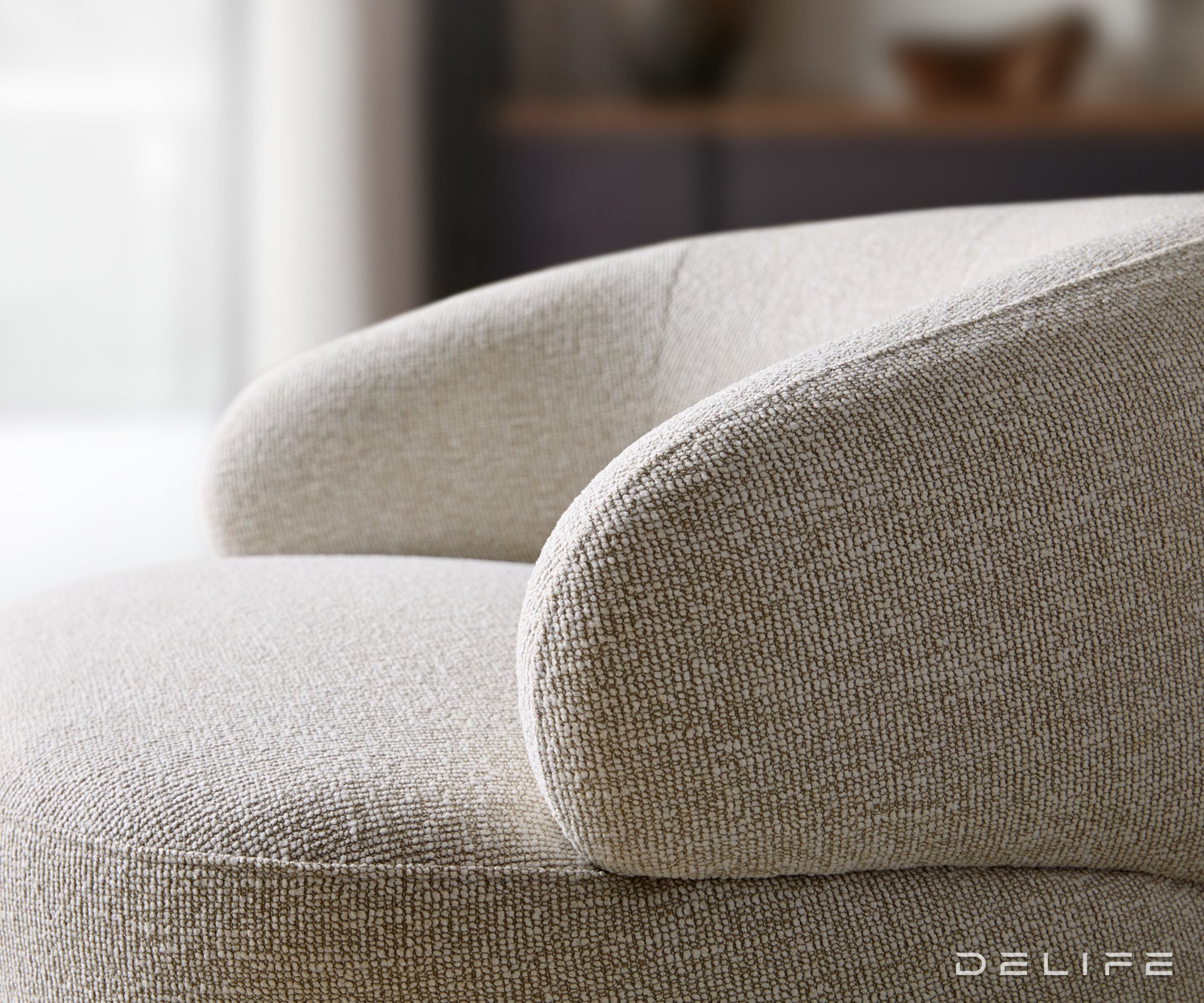 Fotelja Nova 88x88cm, Material: Strukturirana Tkanina