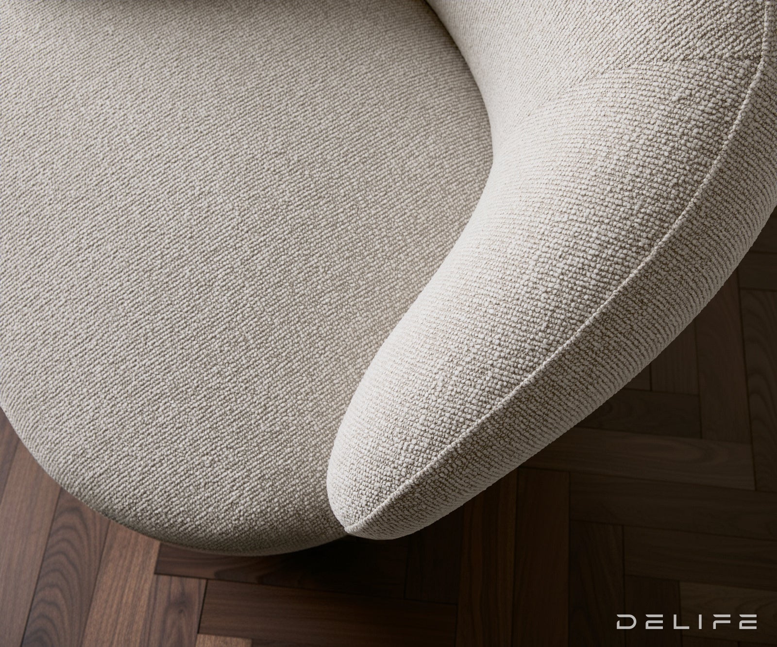 Fotelja Nova 88x88cm, Material: Strukturirana Tkanina