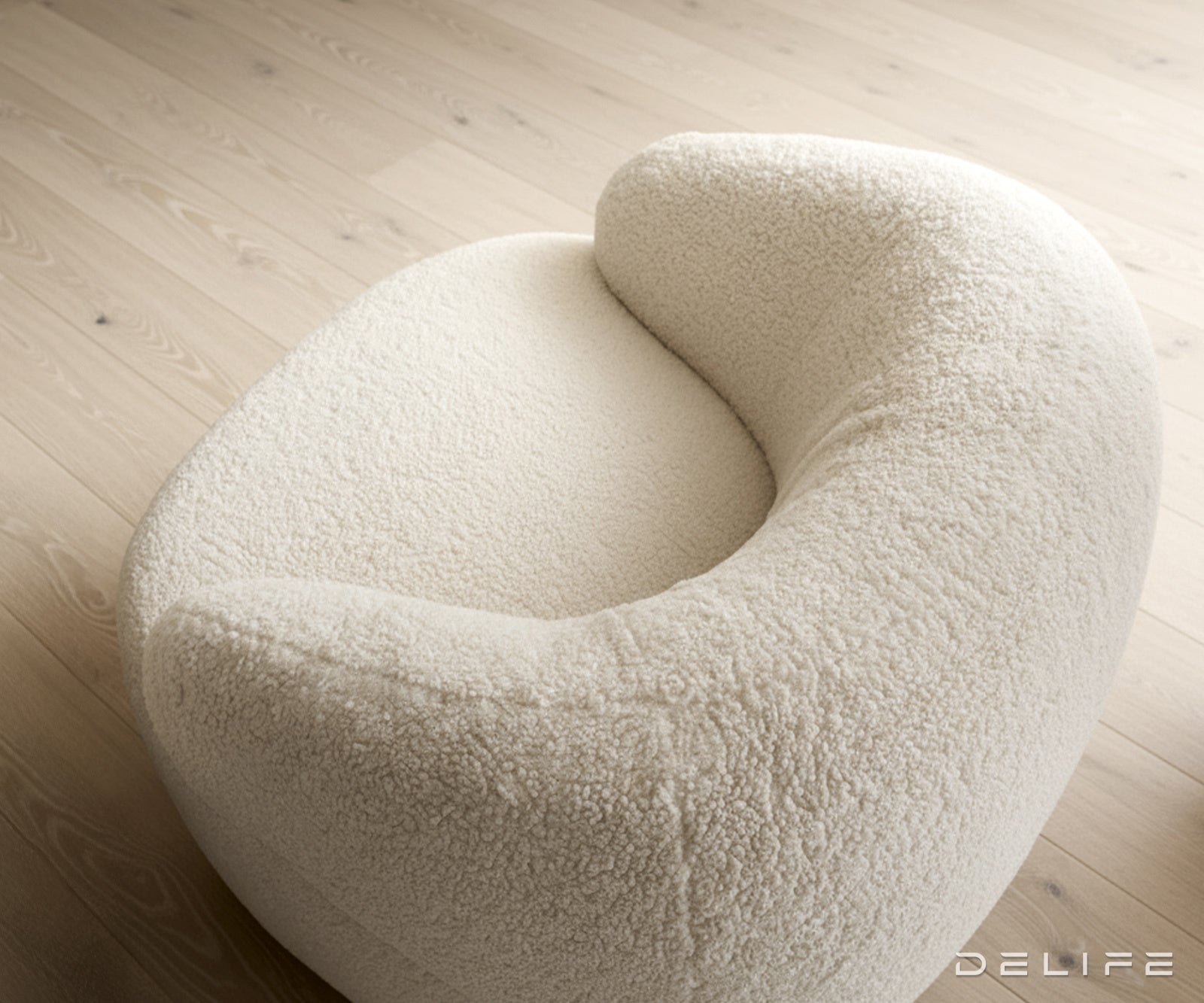 Fotelja Nova 88x88cm, Material: Teddy tkanina