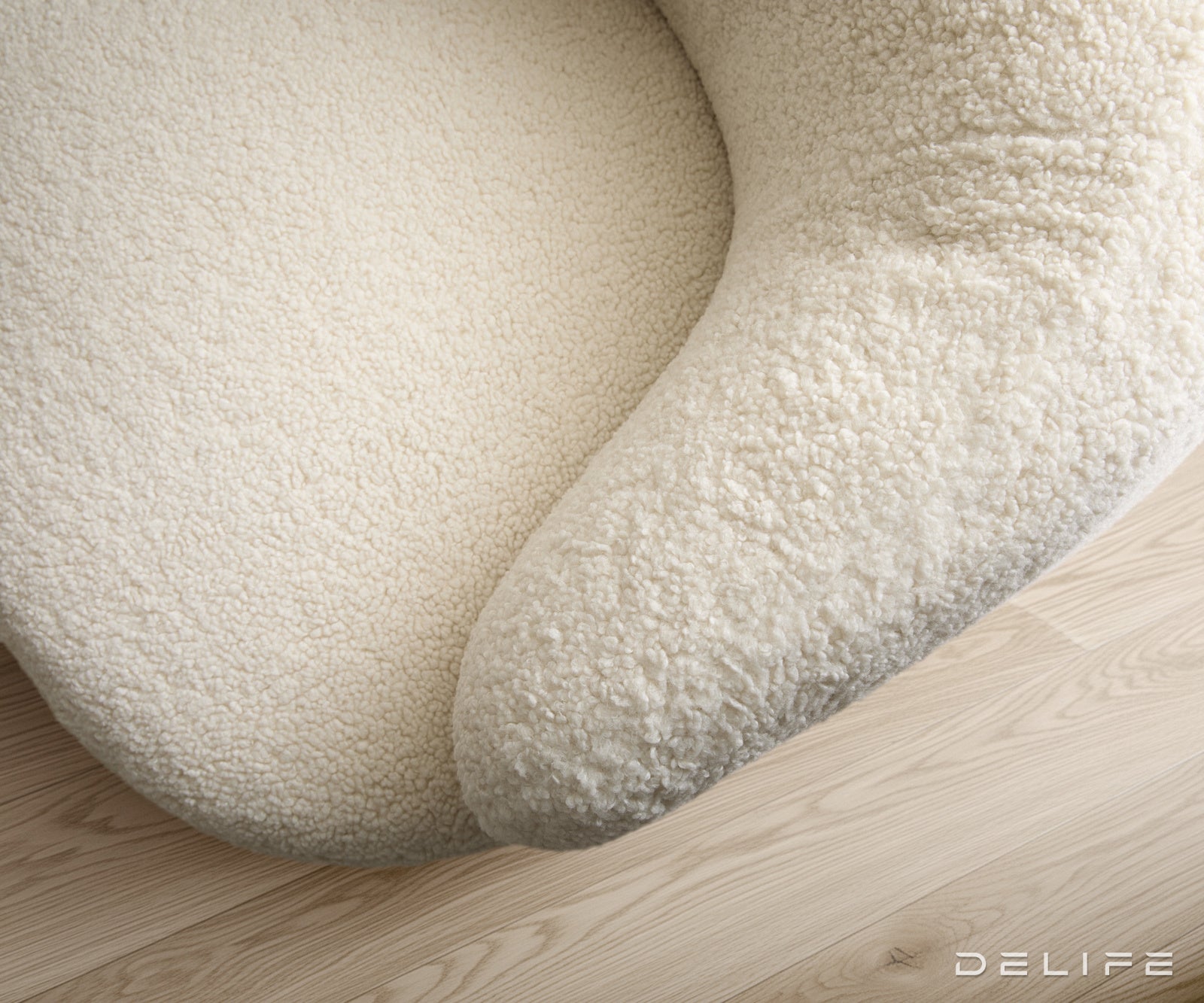 Fotelja Nova 88x88cm, Material: Teddy tkanina