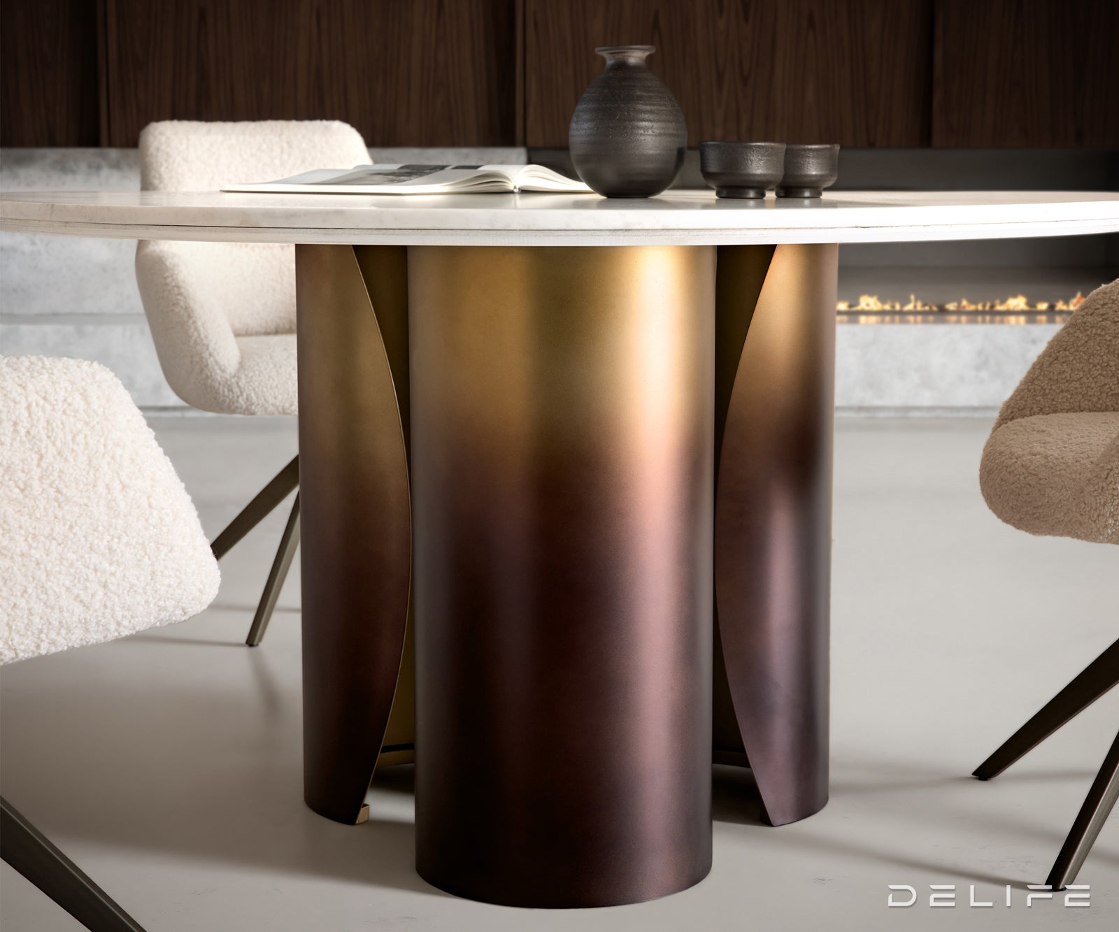 Jedilna miza Adenza 140x140 cm, Material: Marmor