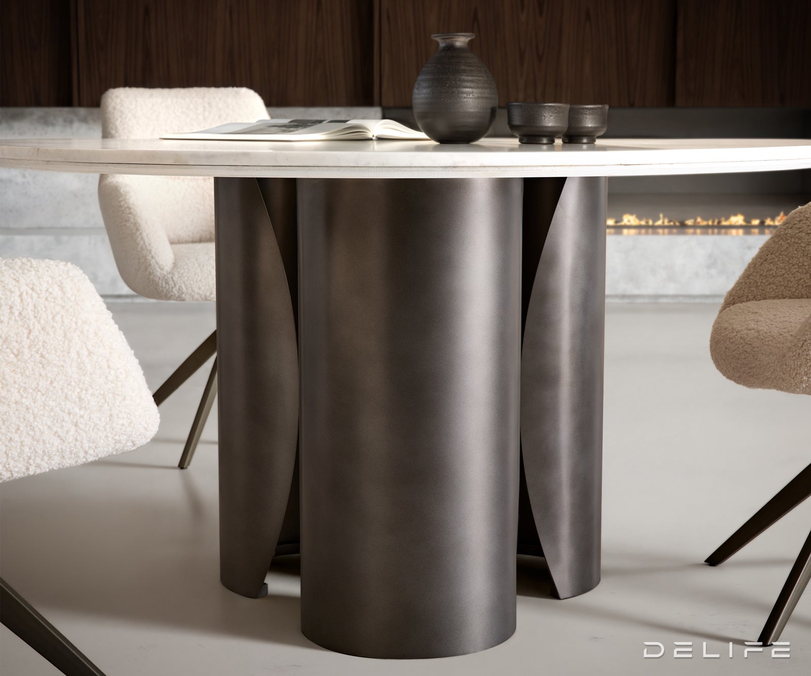 Jedilna miza Adenza 140x140 cm, Material: Marmor