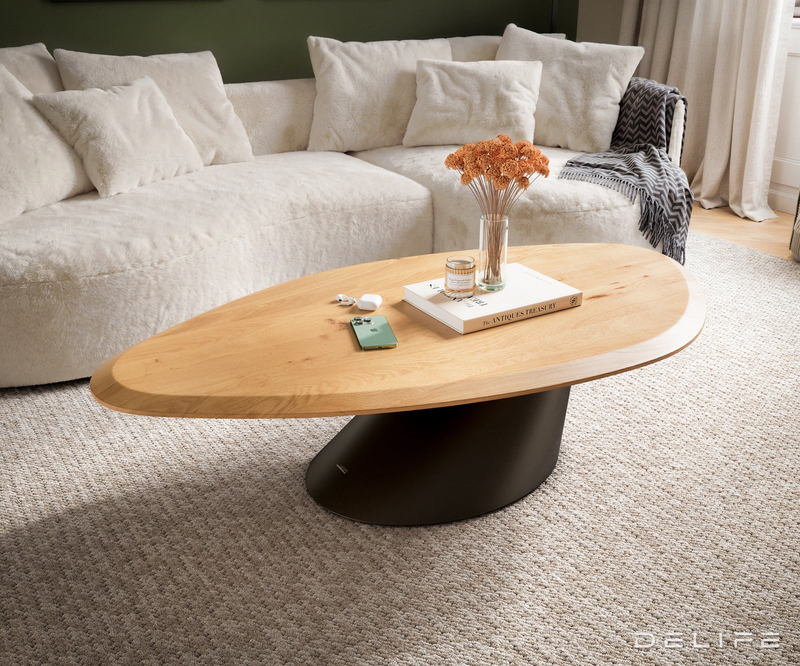 Klub stolić Edge 140x76cm, Materijal: Bagrem