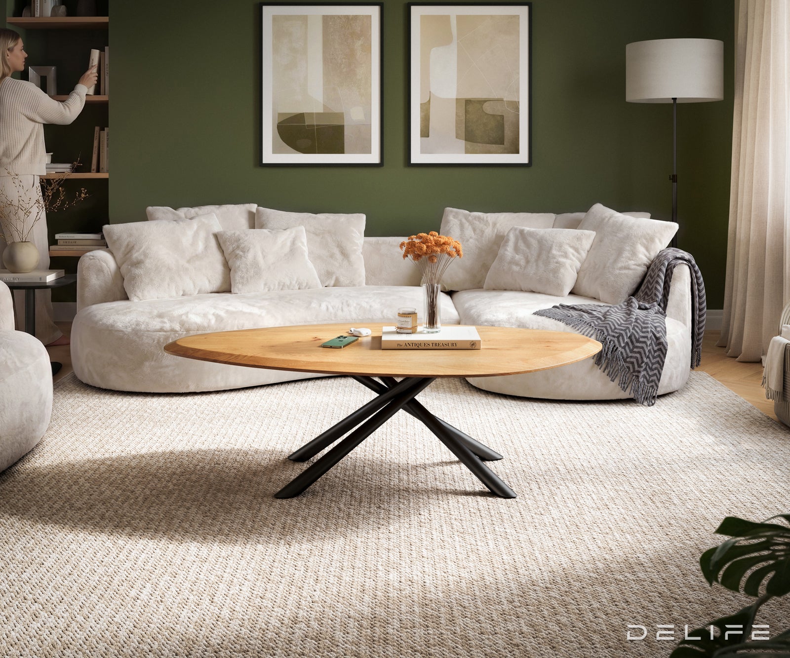 Klub stolić Edge 140x76cm, Materijal: Bagrem