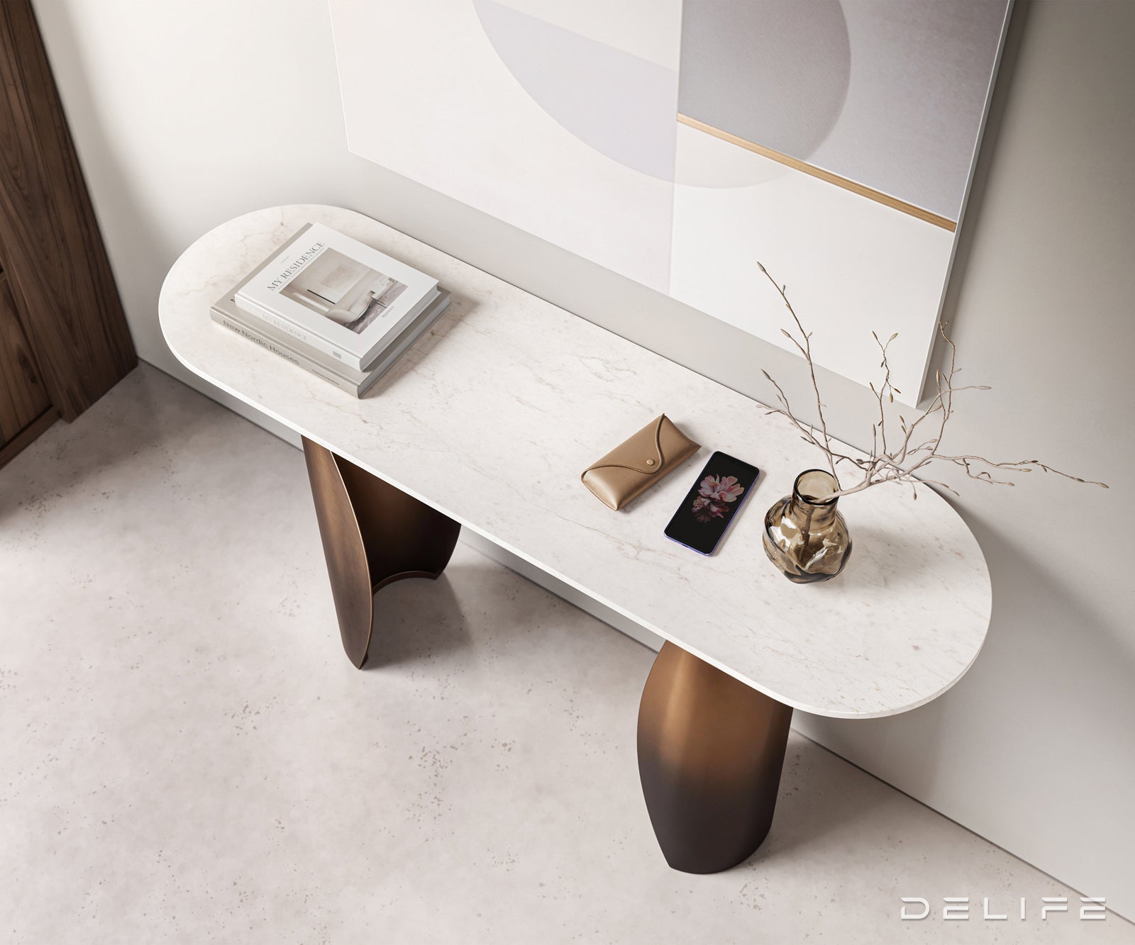 Konzola Solena 135x40 cm, Material: Marmor