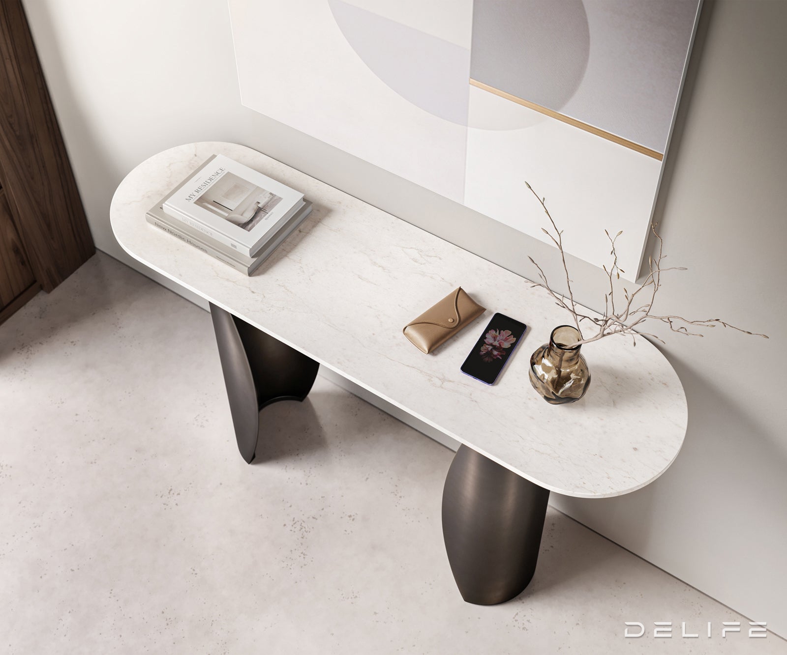 Konzola Solena 135x40 cm, Material: Marmor