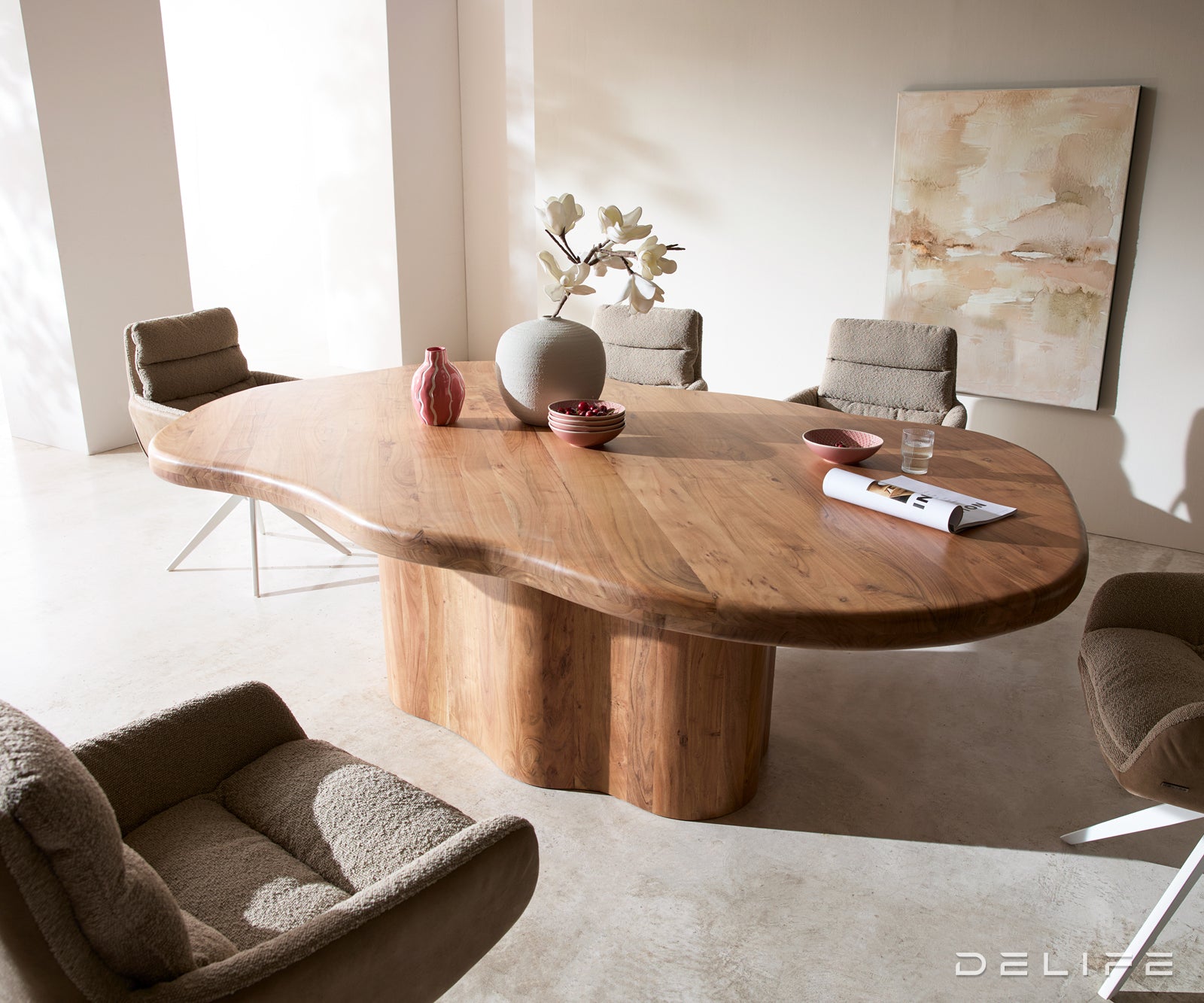 Blagovaonski stol Herkon 240x143cm, Materijal: Bagrem