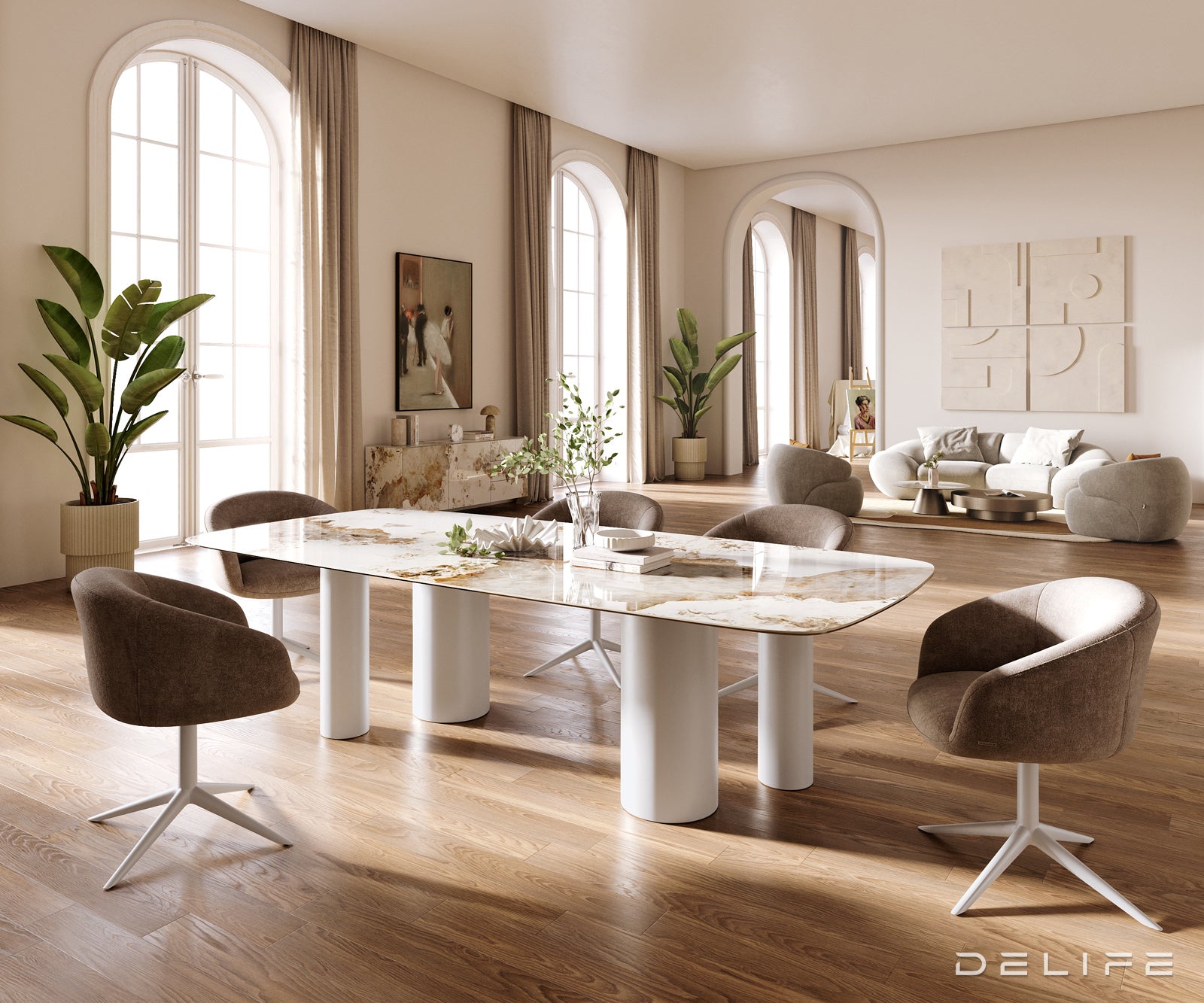 Blagovaonski stol Edge 260x120cm, Materijal: Bagrem