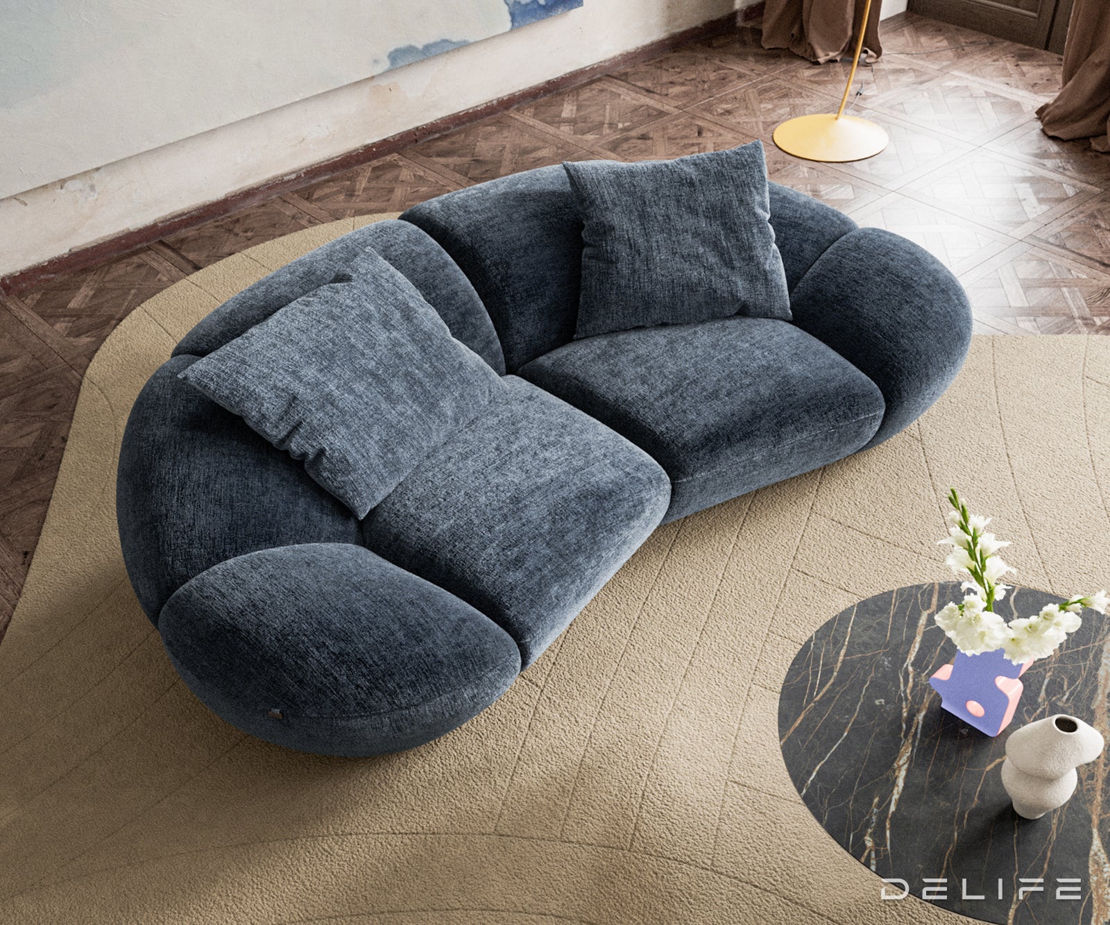 Sofa Lunna 280x170cm, Materijal: Boucle