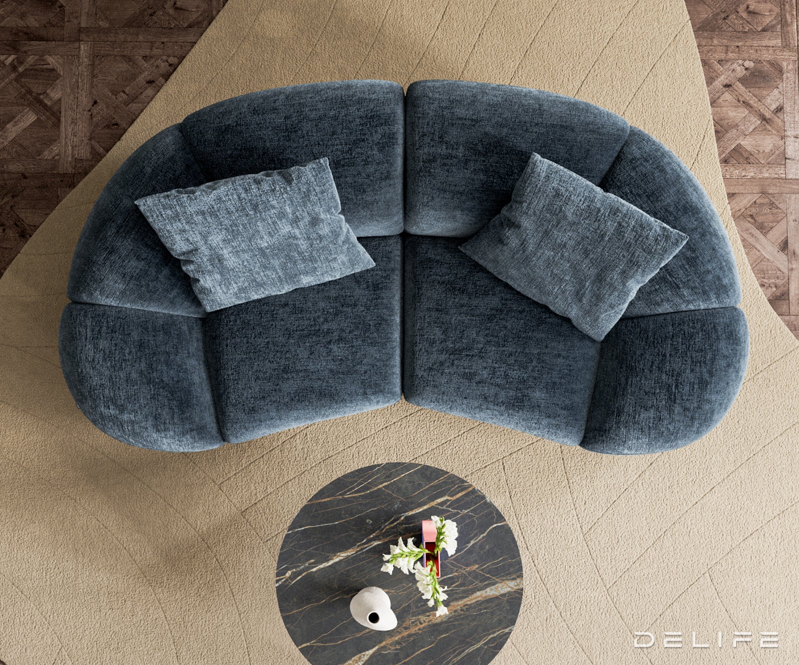 Sofa Lunna 280x170cm, Materijal: Boucle