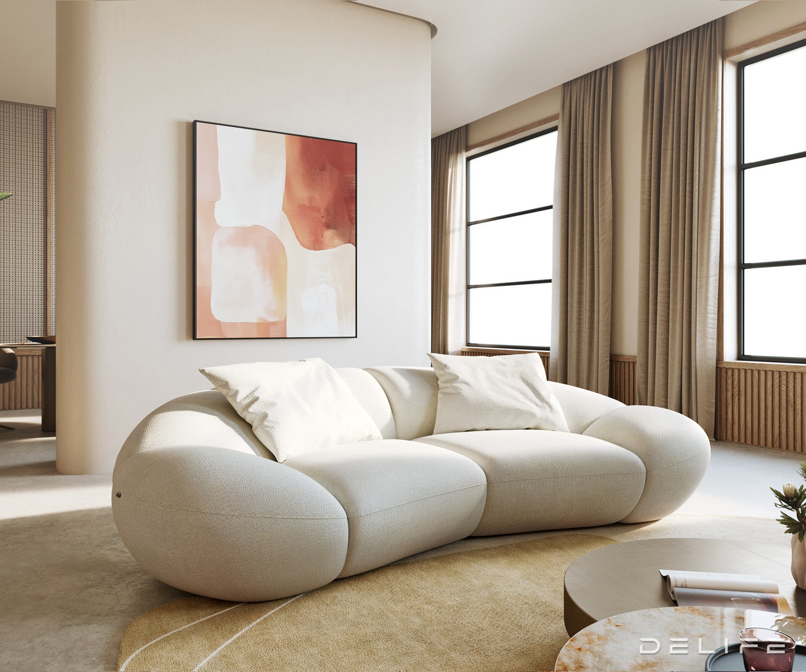 Sofa Lunna 280x170cm, Materijal: Boucle