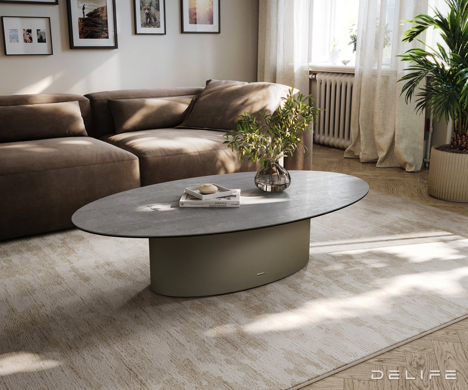 Klub stolić Casilda 140x80cm, Materijal: Keramika Laminam