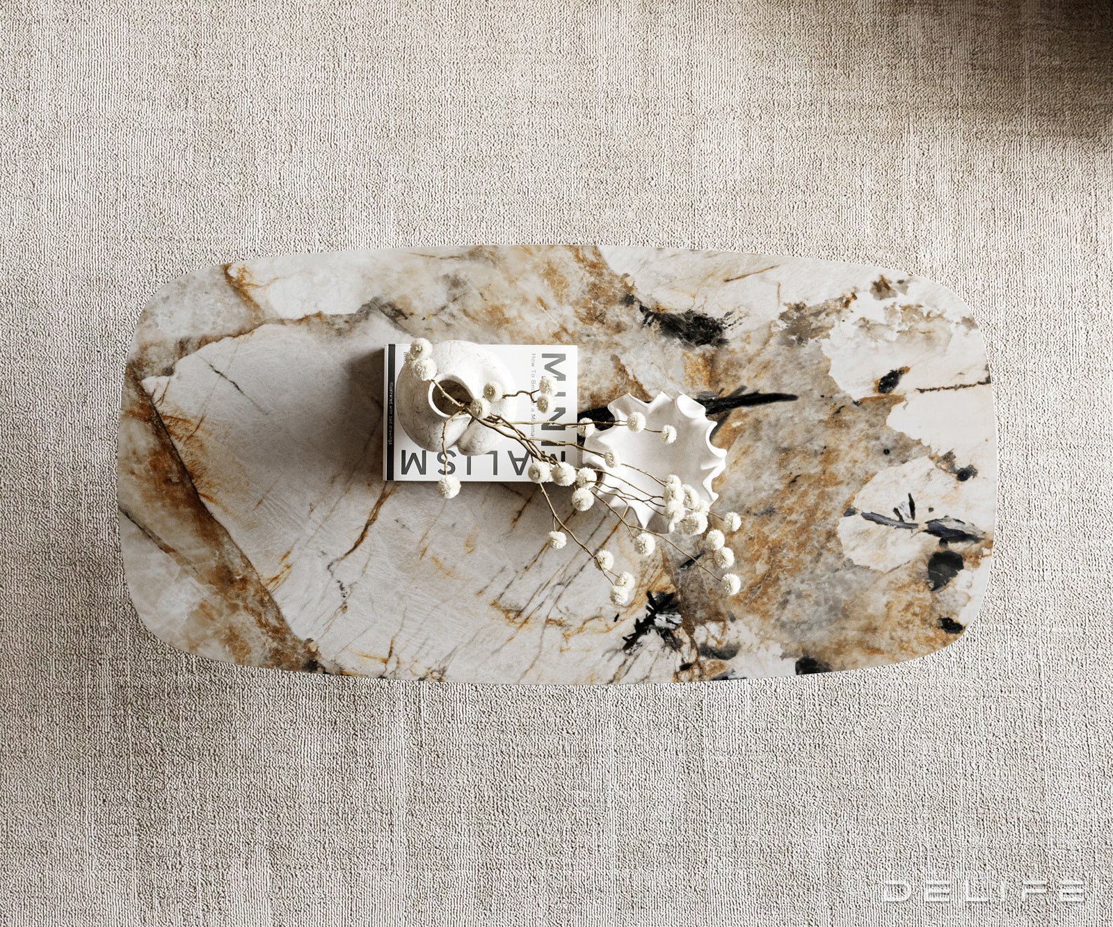 Klub stolić Edge 100x50cm, Materijal: Keramika