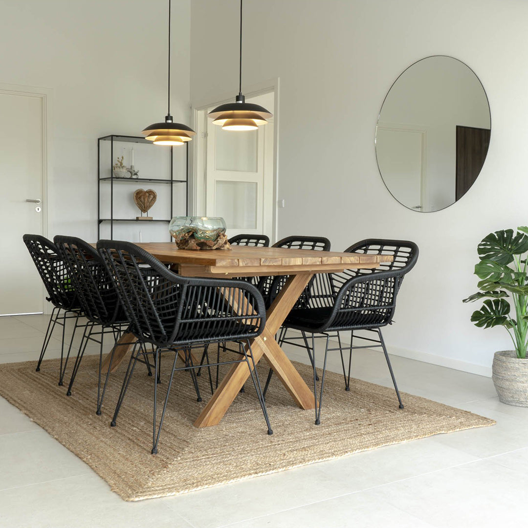 Jedilni stol Trieste, Material: PE ratan